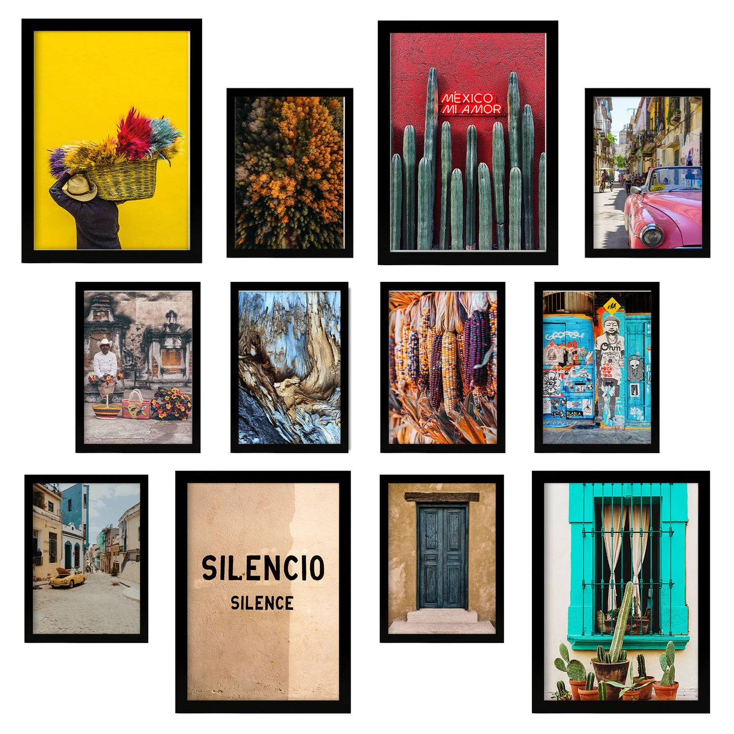 Set de Fotografía Mexicana: 12 Impresiones Artísticas sin Marco