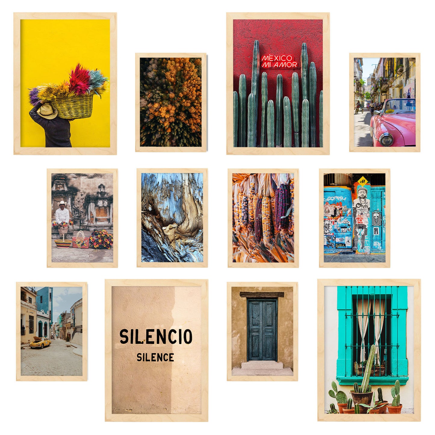 Set de Fotografía Mexicana: 12 Impresiones Artísticas sin Marco