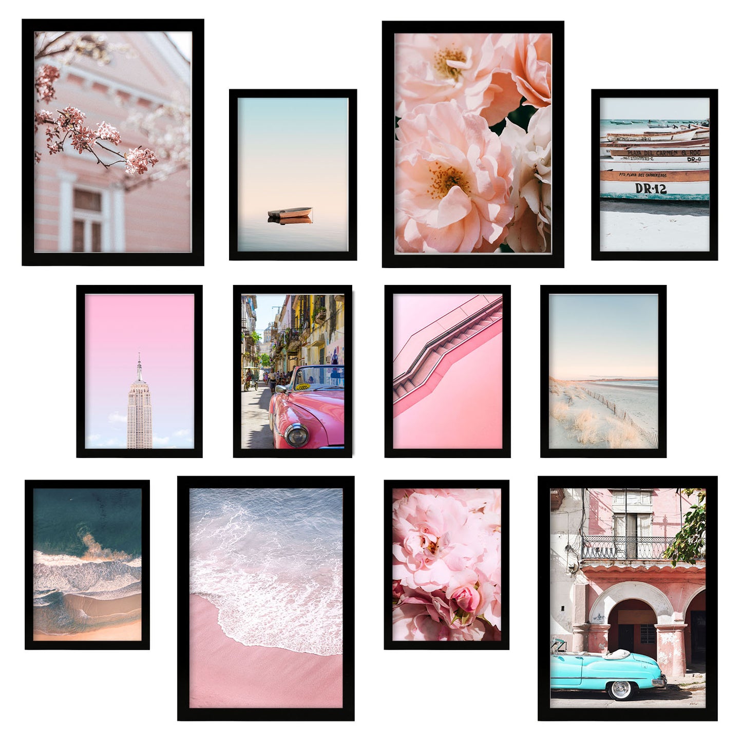 Impresiones Fotográficas en Rosa - 12 Láminas Sin Marco