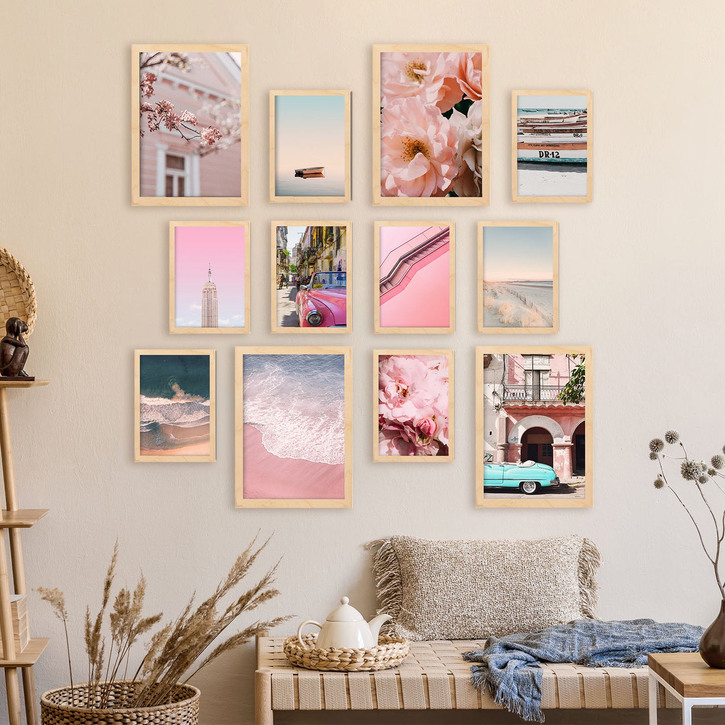 Impresiones Fotográficas en Rosa - 12 Láminas Sin Marco