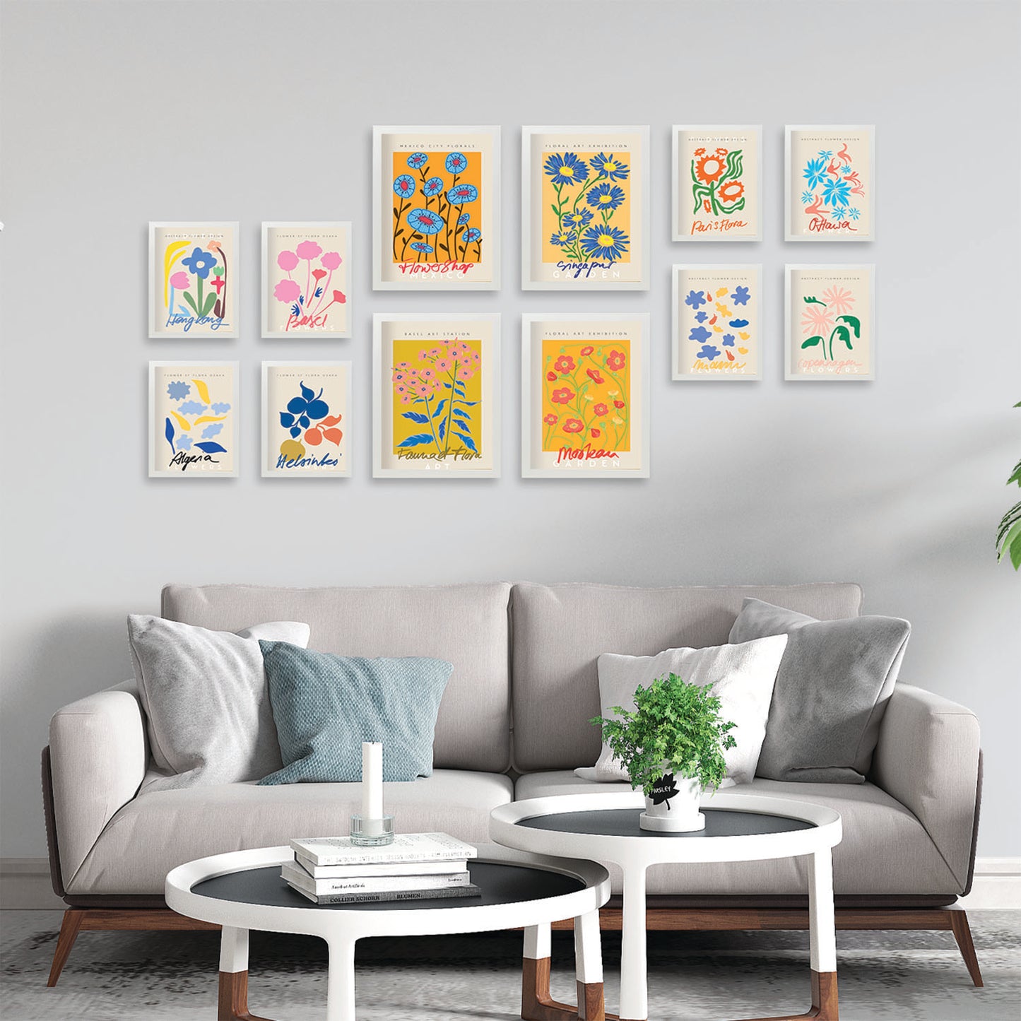 Conjunto de Láminas Botánicas Coloridas