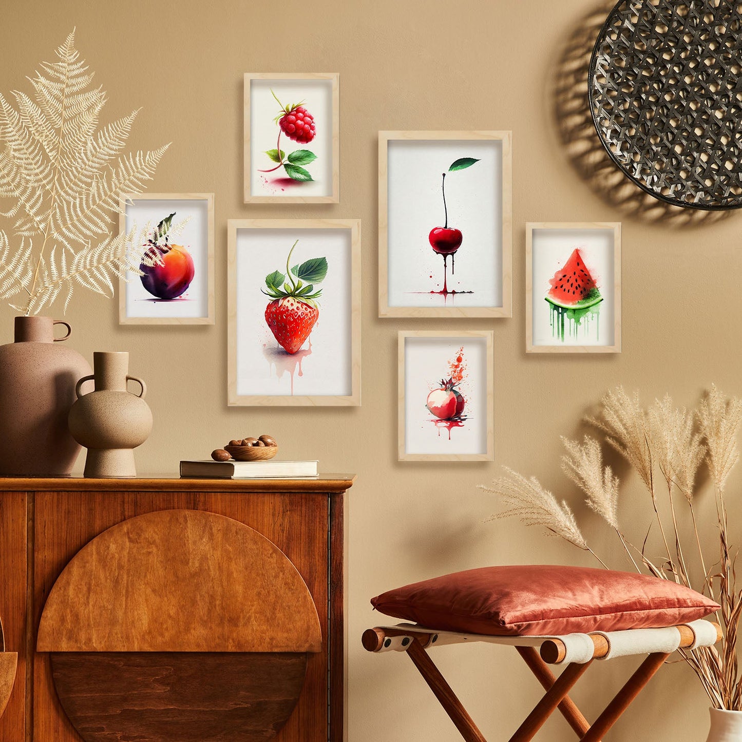 Láminas Nacnic de Frutas Acuarela Set_02