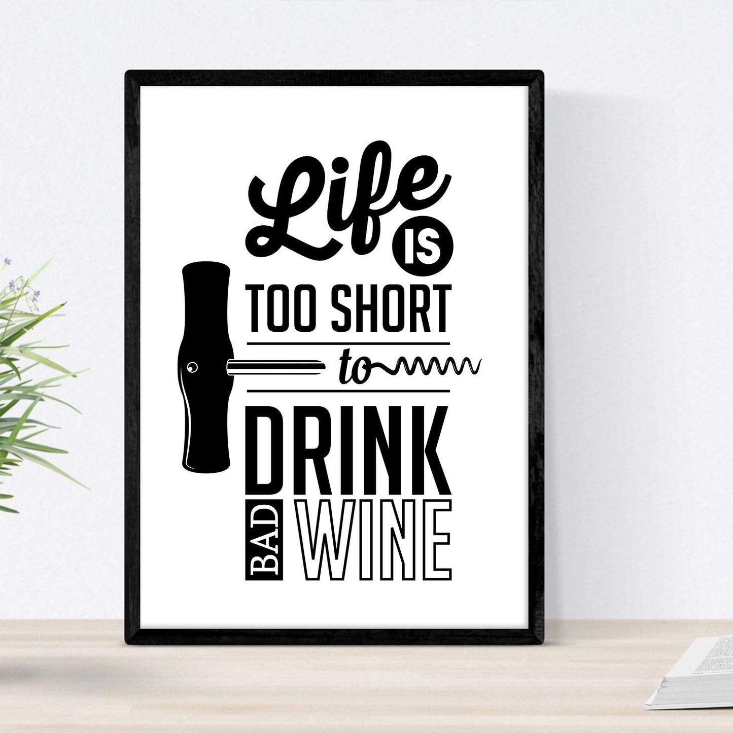 Set de láminas de vino. Posters de vino y bodega. Vino blanco y negro 3.-Artwork-Nacnic-Nacnic Estudio SL