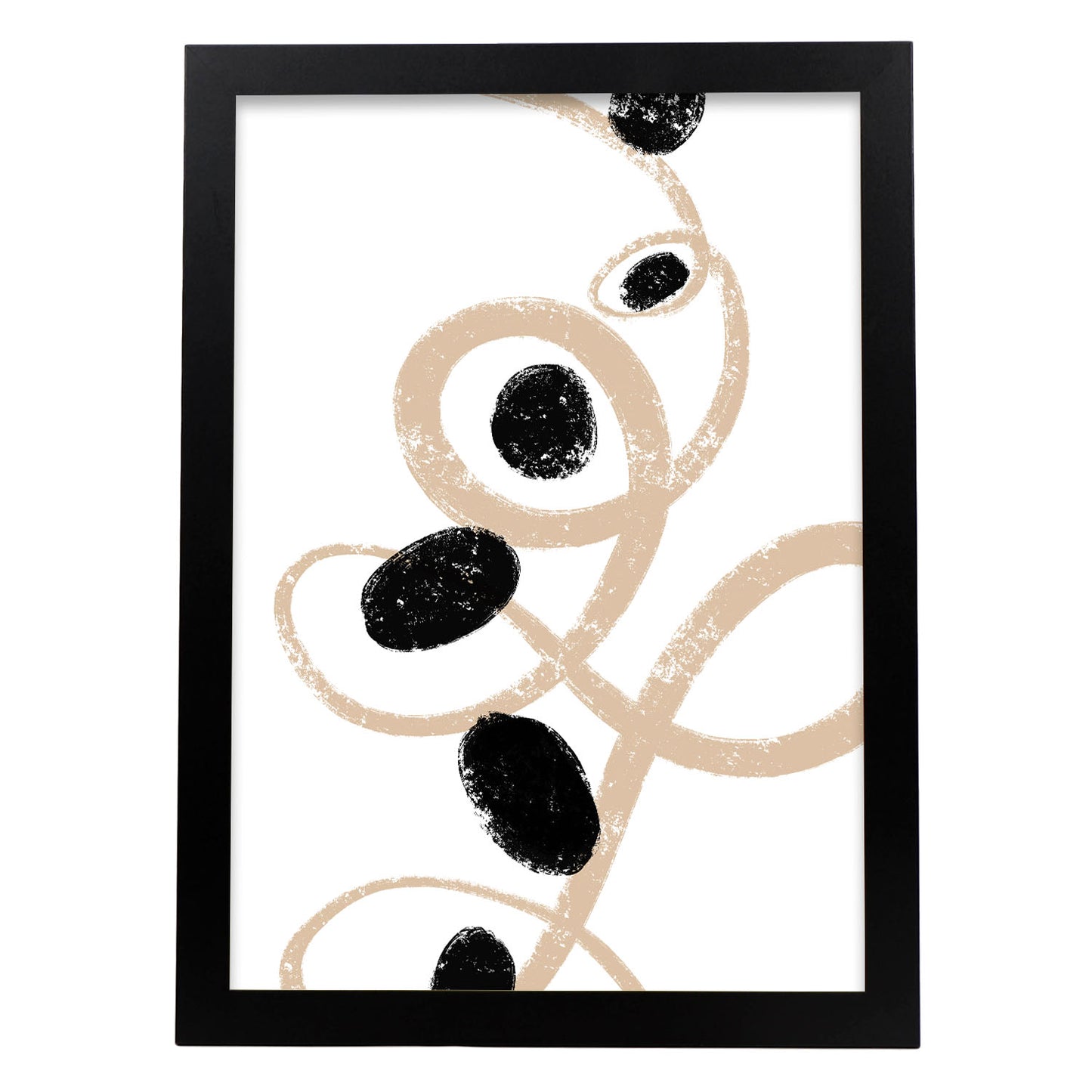 Lámina Abstracta Trazos Circulares Nacnic