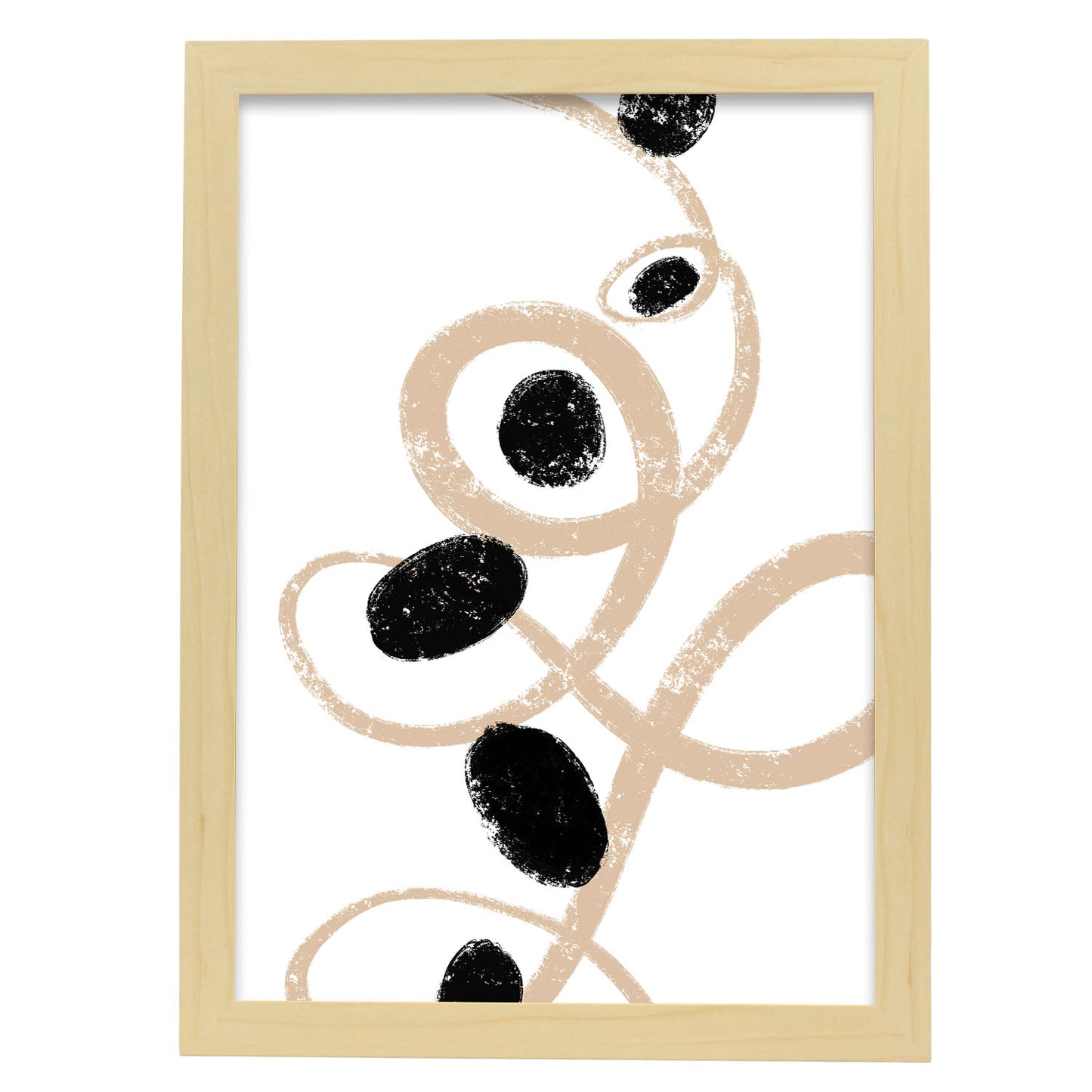 Lámina Abstracta Trazos Circulares Nacnic