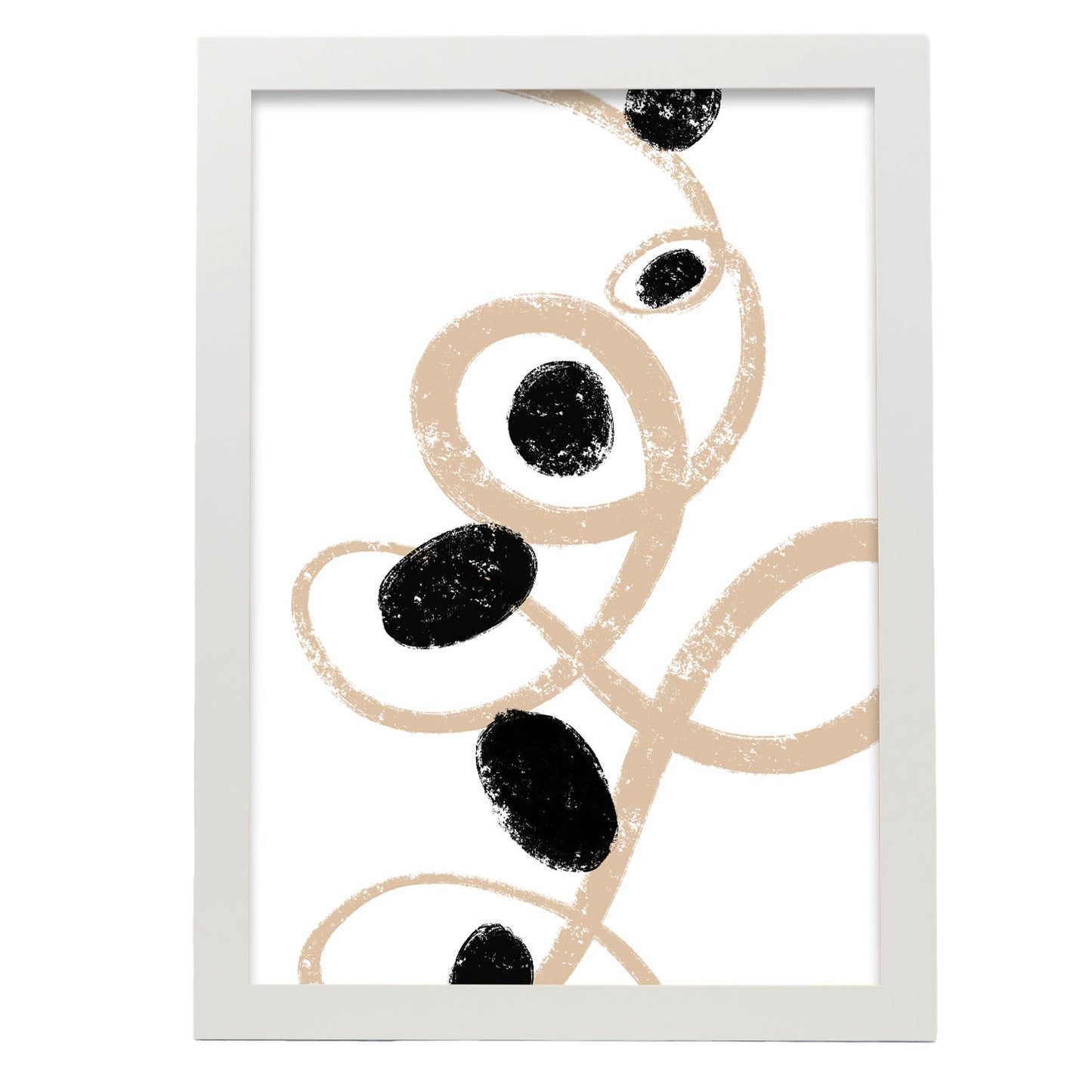 Lámina Abstracta Trazos Circulares Nacnic