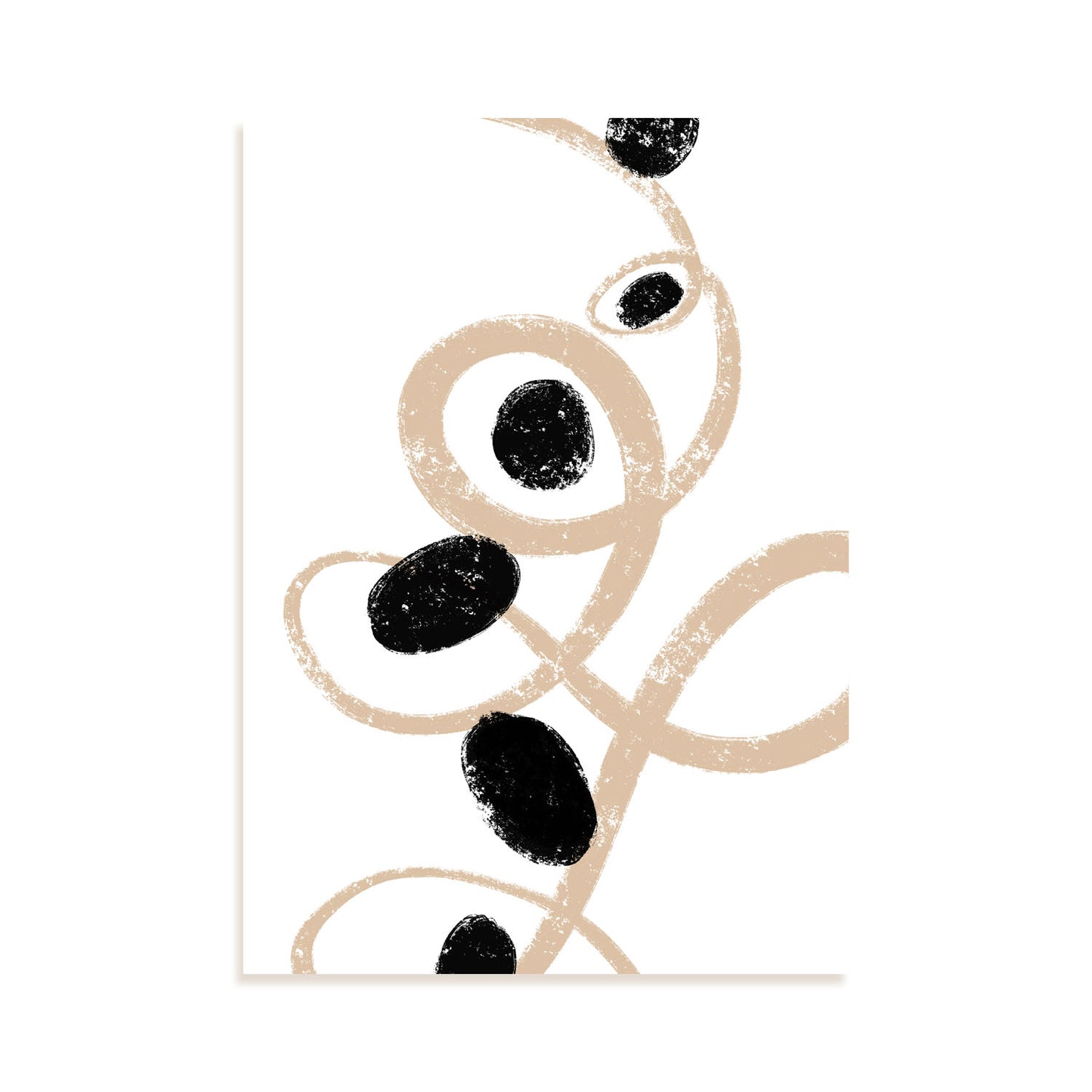 Lámina Abstracta Trazos Circulares Nacnic