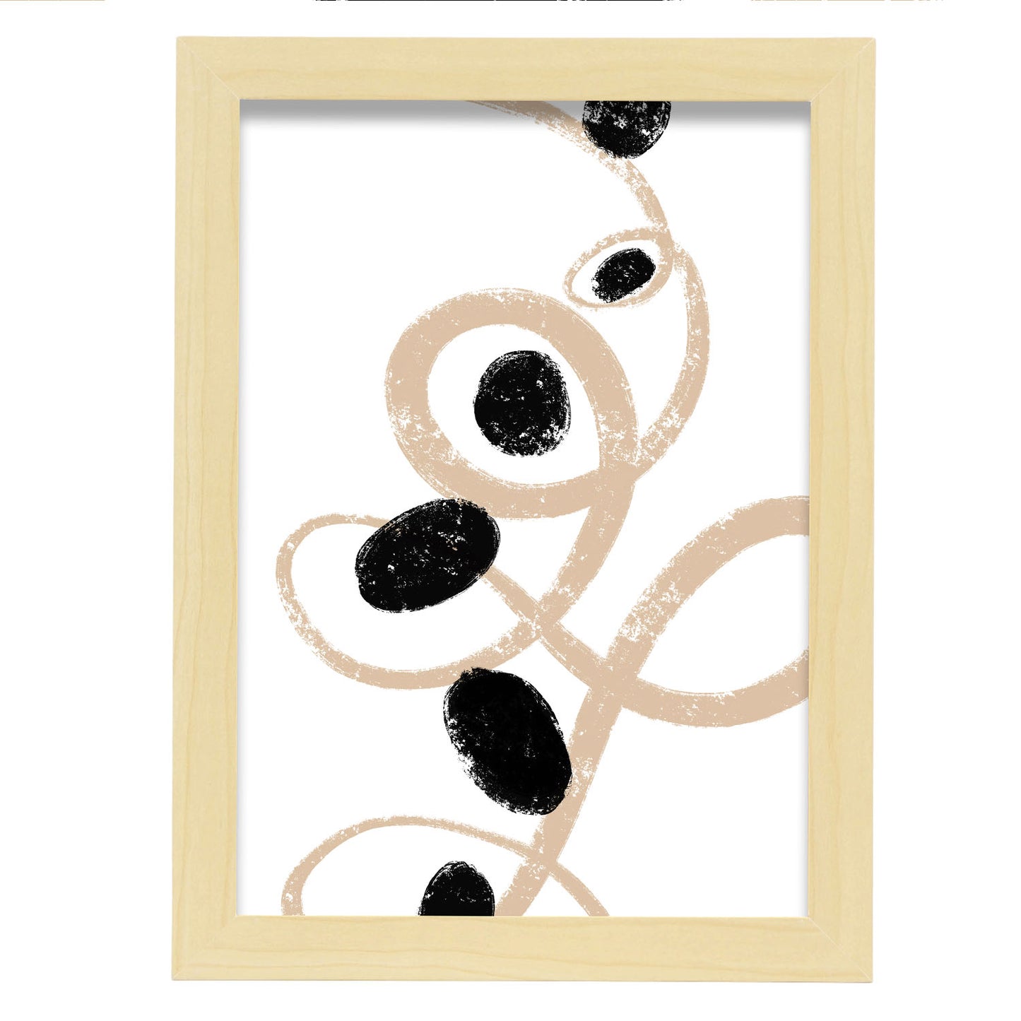 Lámina Abstracta Trazos Circulares Nacnic