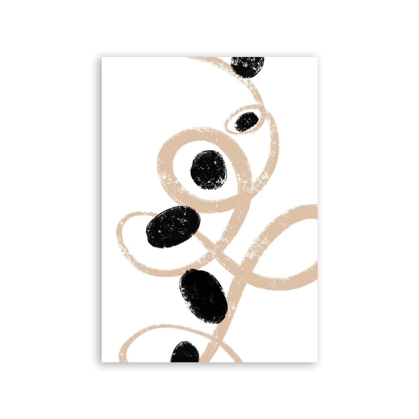 Lámina Abstracta Trazos Circulares Nacnic