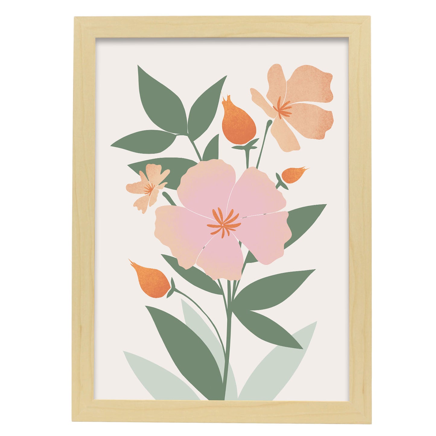 Nacnic Lámina de Hermosas Flores Surtidas