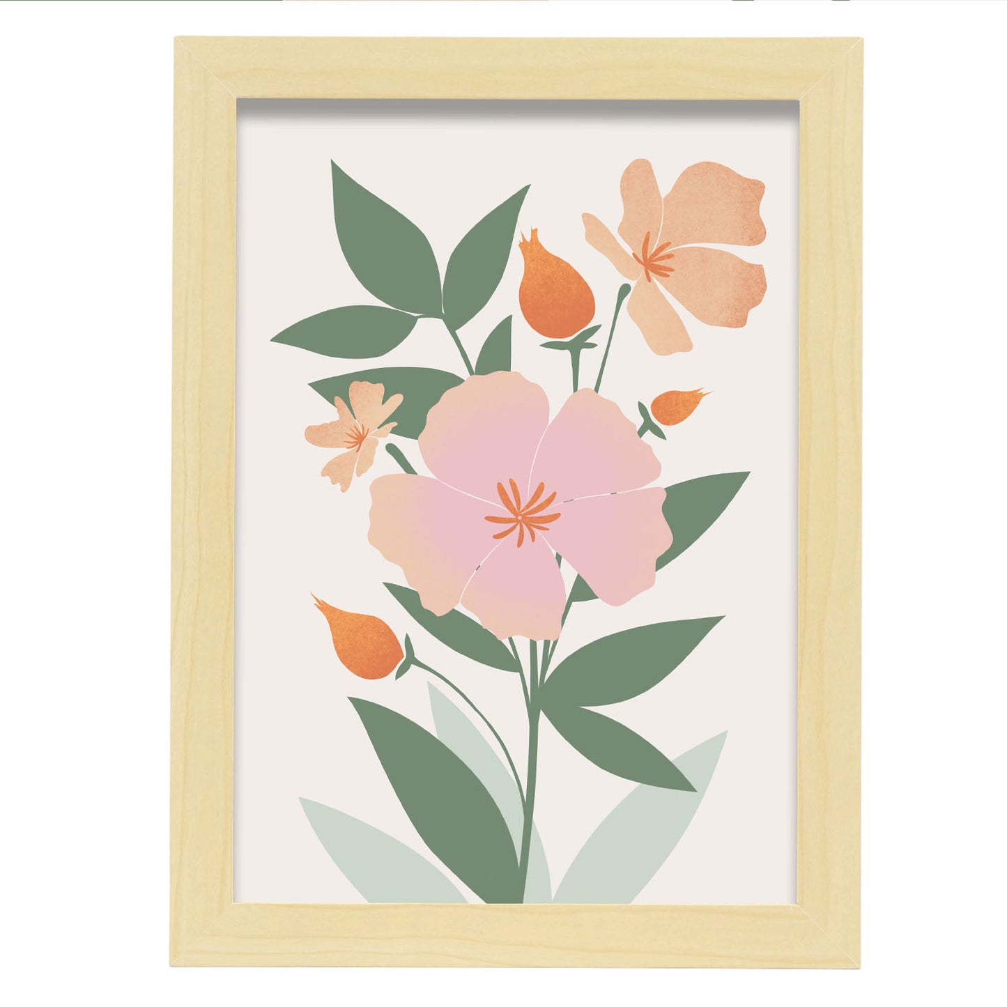 Nacnic Lámina de Hermosas Flores Surtidas