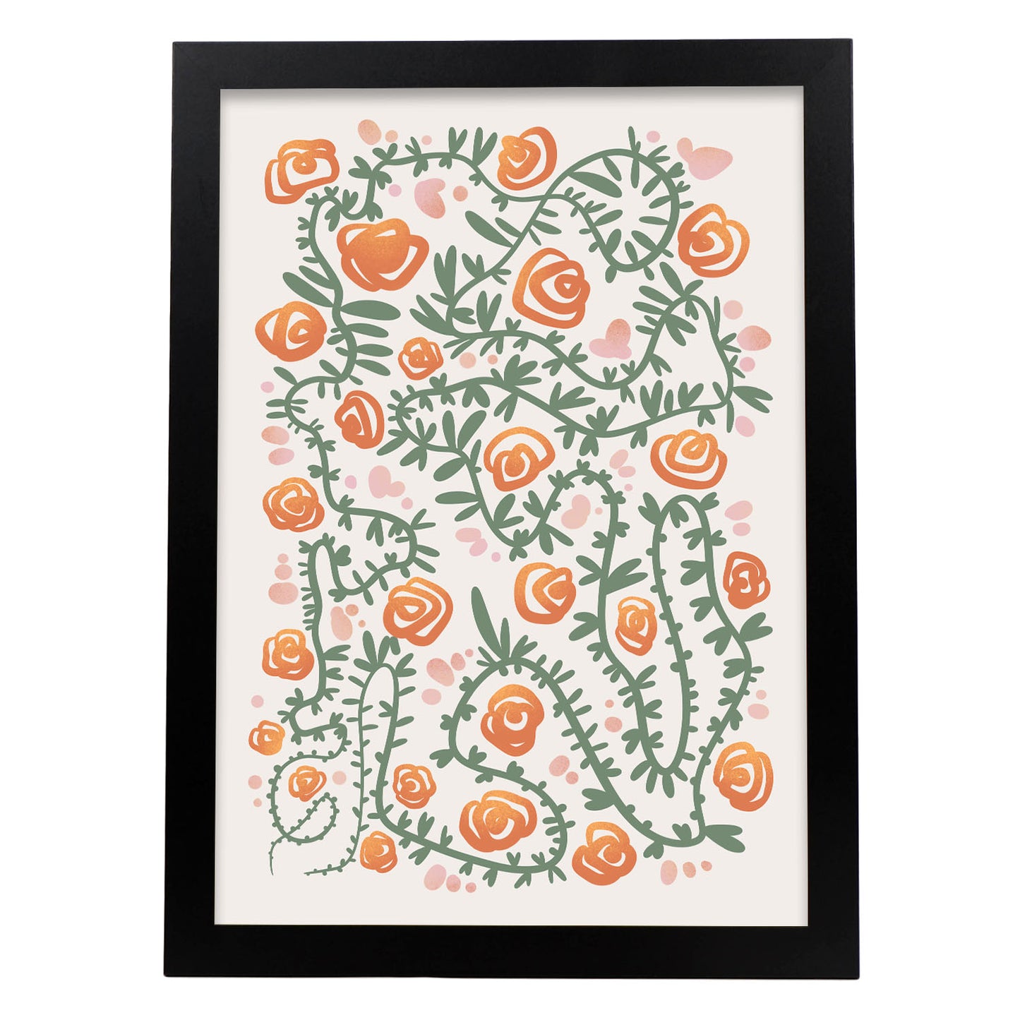 Nacnic Lámina de Diseño de Flores en Silencio