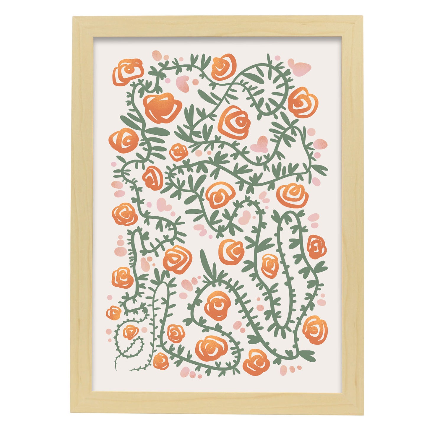 Nacnic Lámina de Diseño de Flores en Silencio