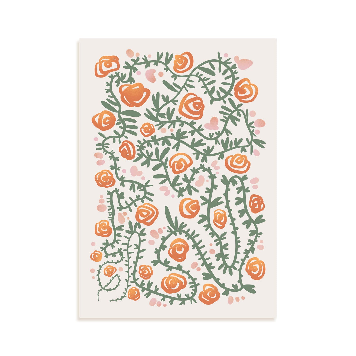 Nacnic Lámina de Diseño de Flores en Silencio