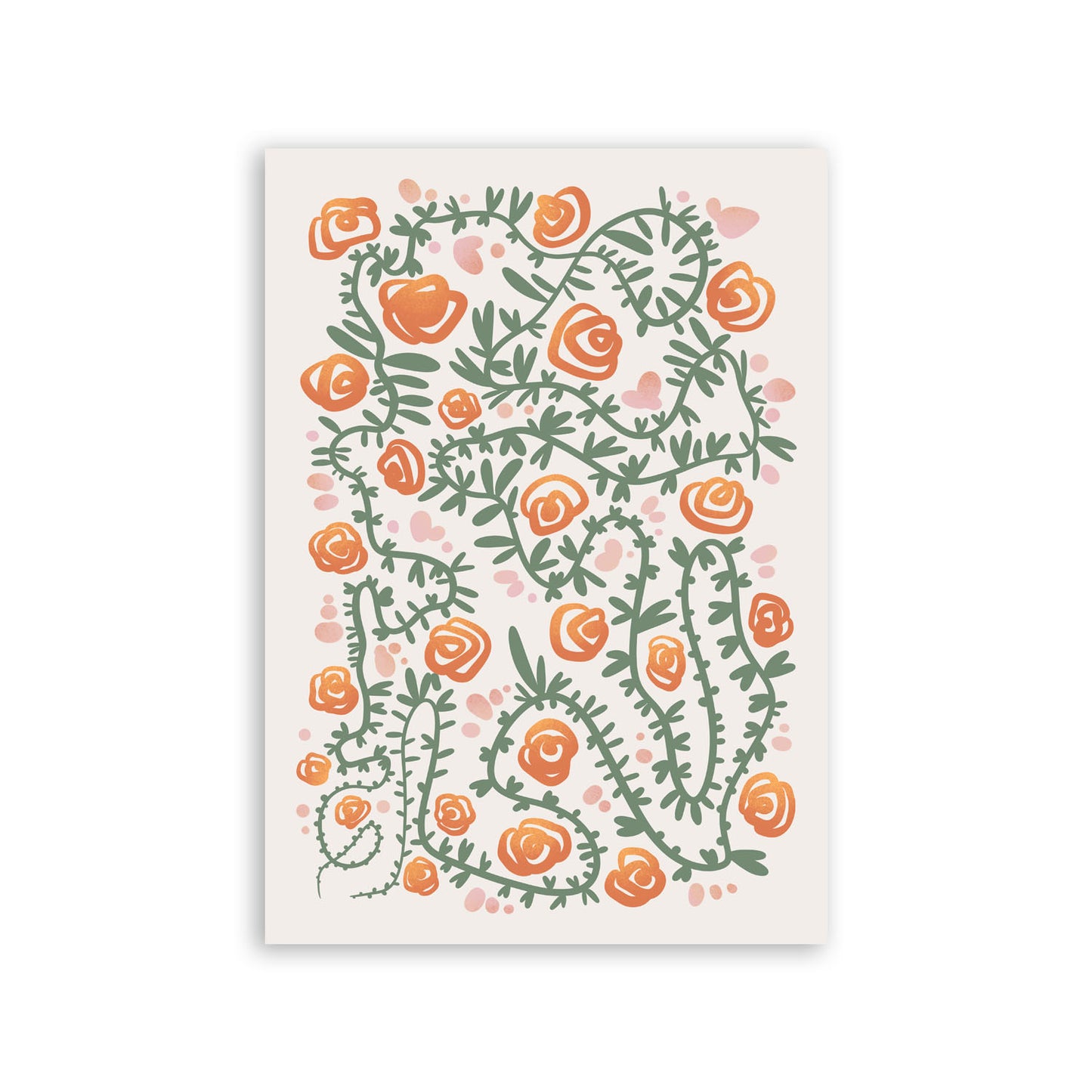Nacnic Lámina de Diseño de Flores en Silencio