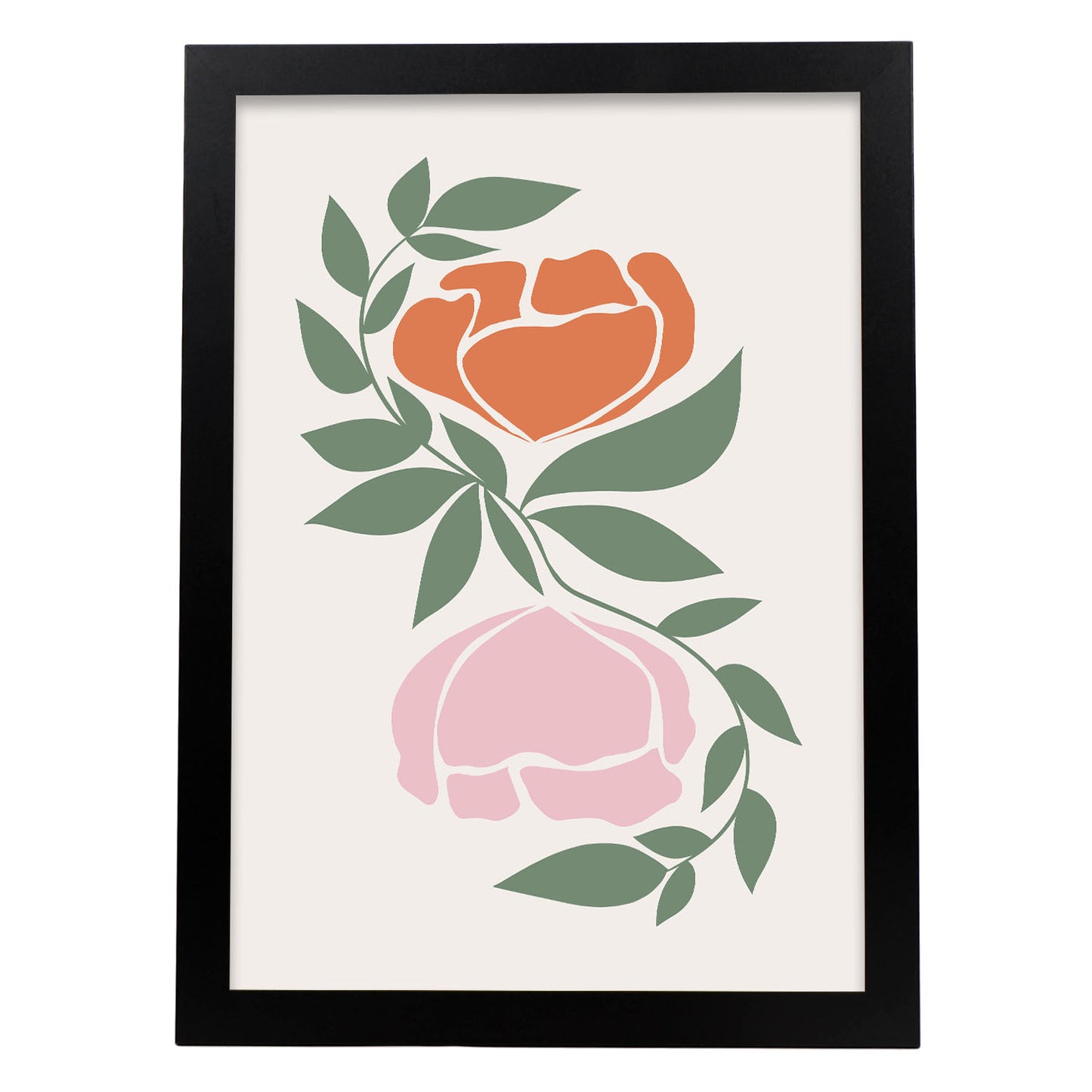 Nacnic Lámina Decorativa de Flores Surtidas