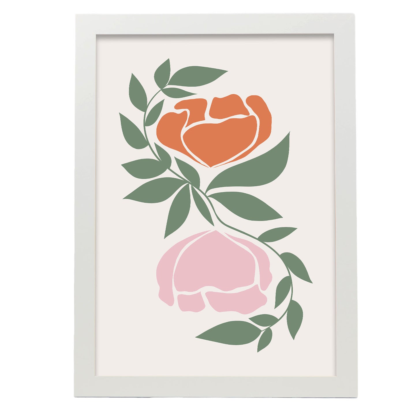 Nacnic Lámina Decorativa de Flores Surtidas