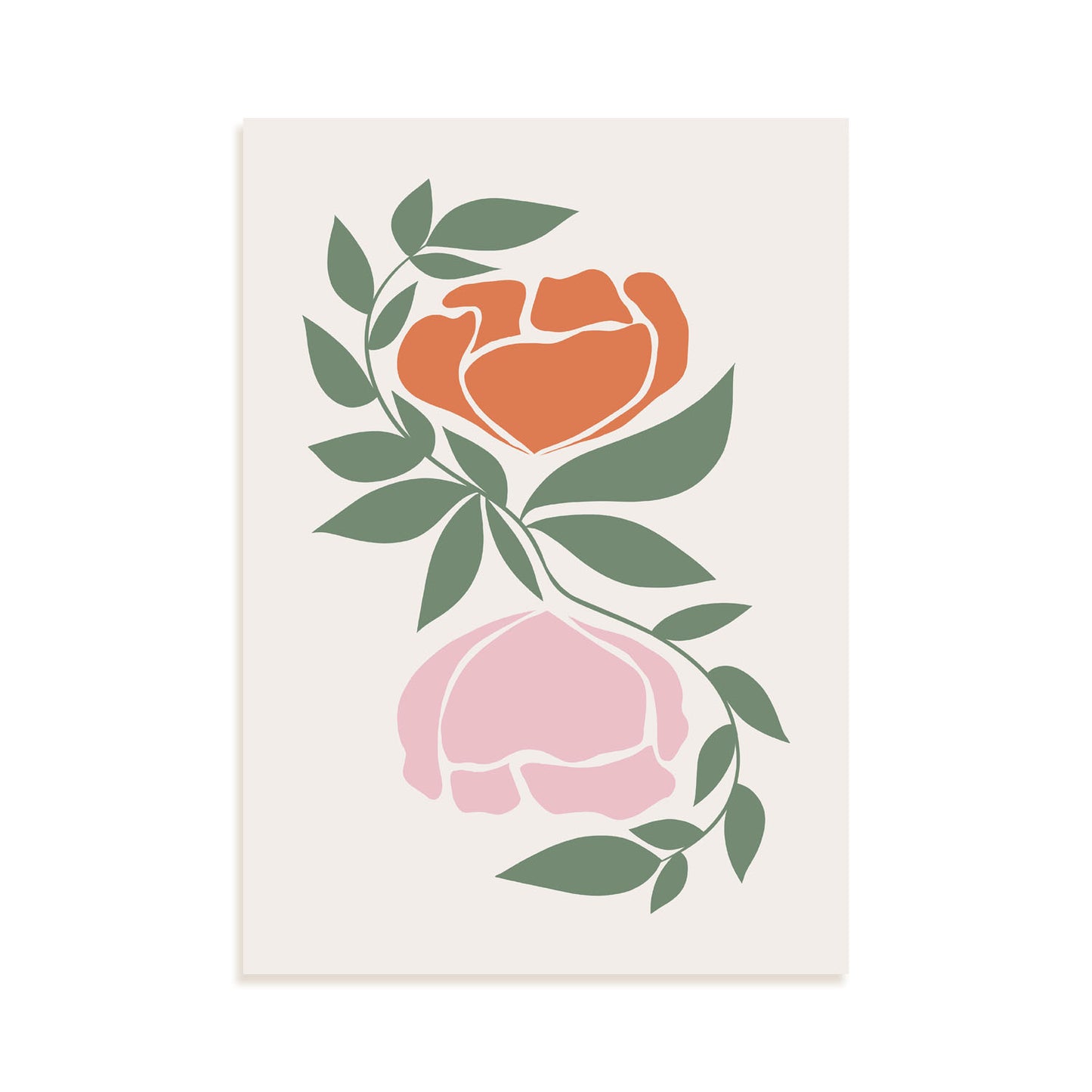 Nacnic Lámina Decorativa de Flores Surtidas