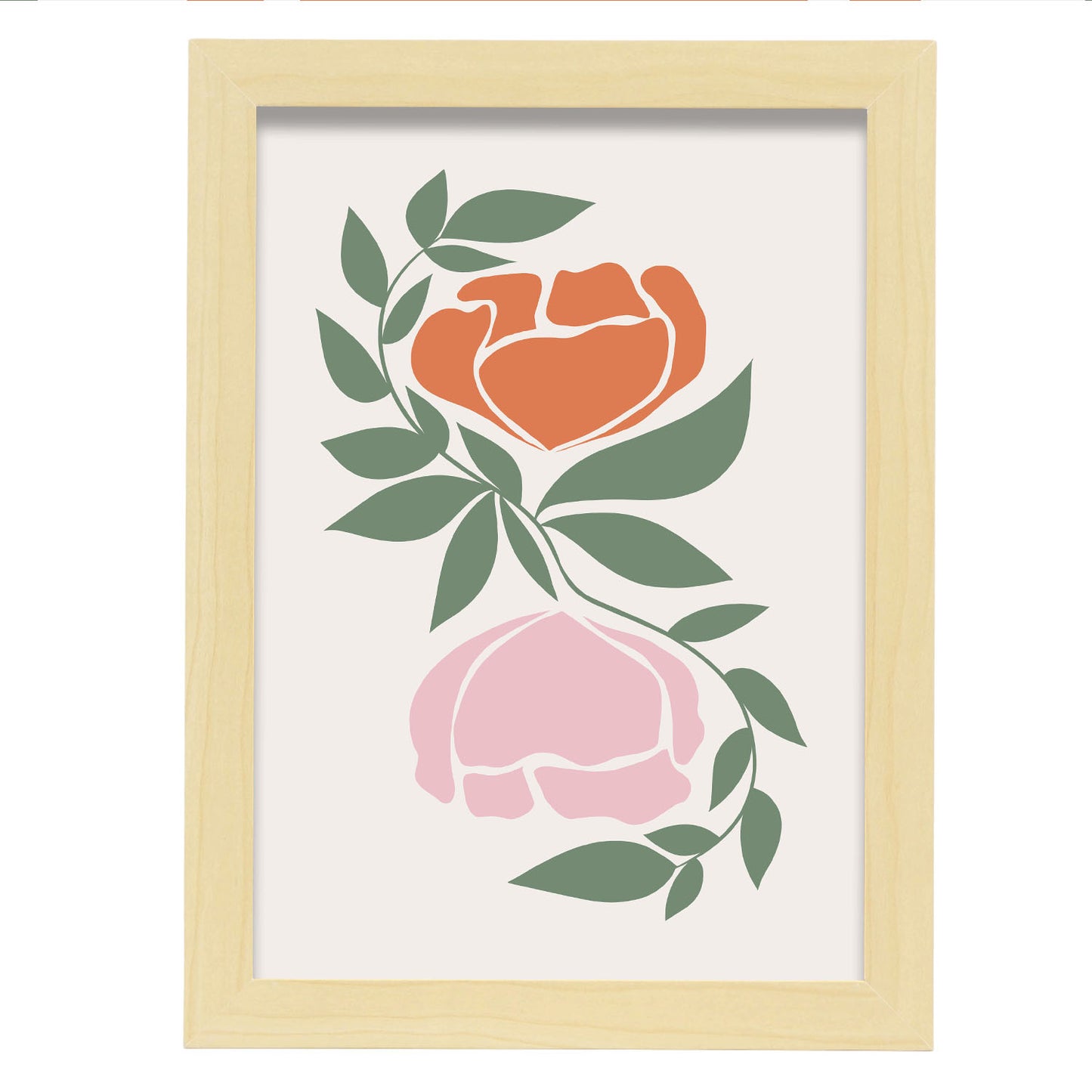 Nacnic Lámina Decorativa de Flores Surtidas