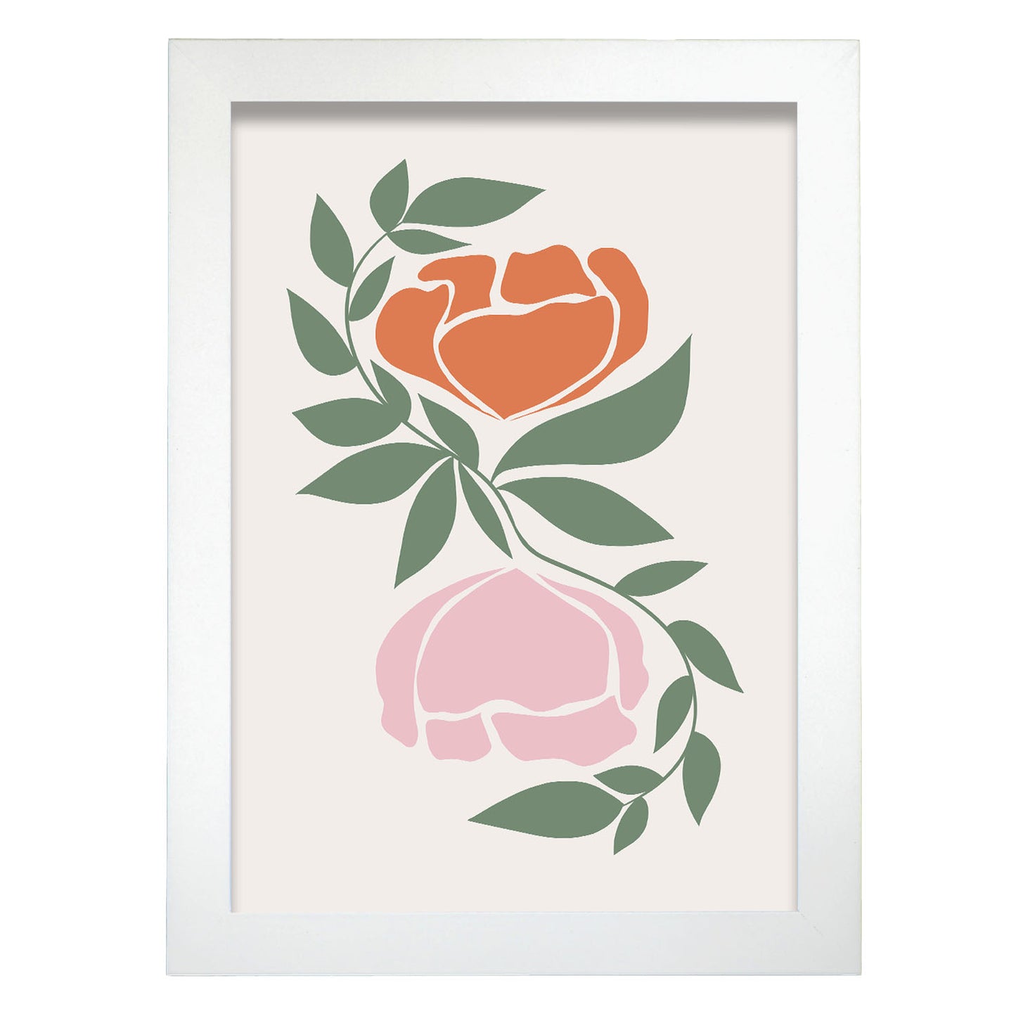 Nacnic Lámina Decorativa de Flores Surtidas