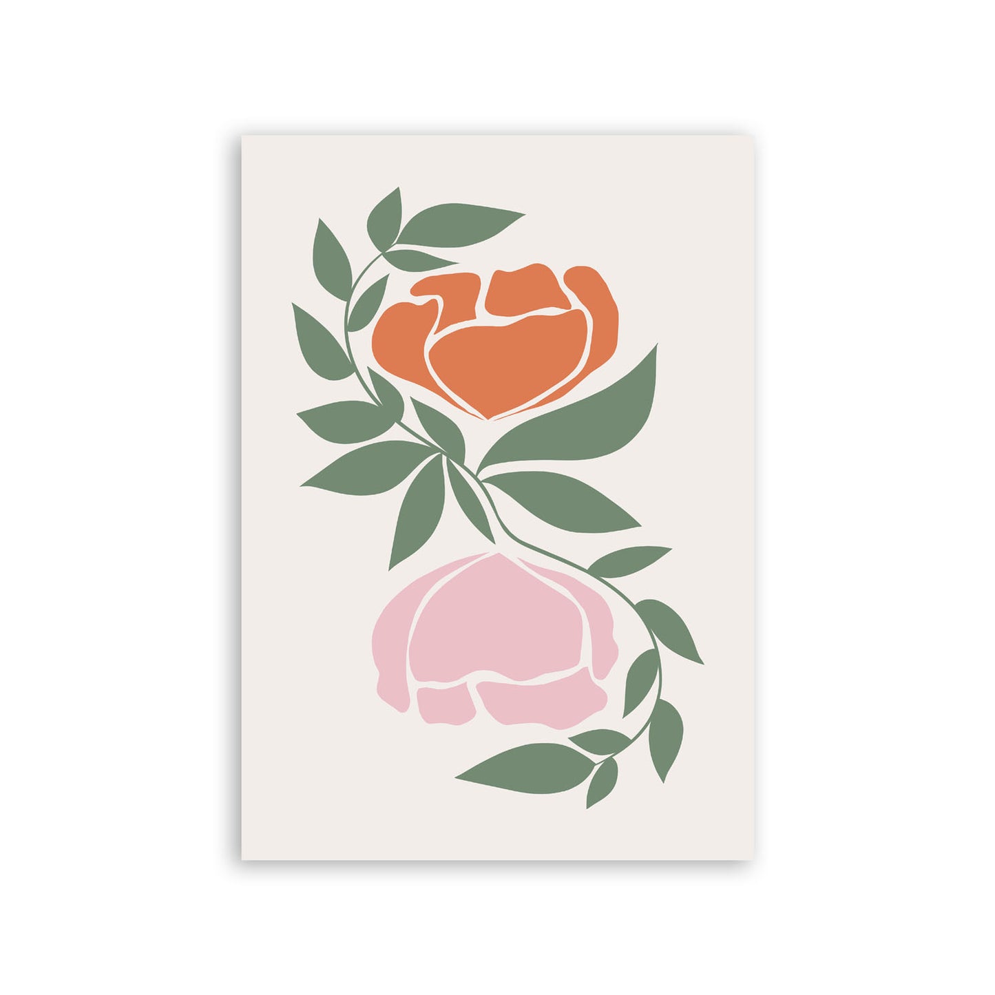 Nacnic Lámina Decorativa de Flores Surtidas