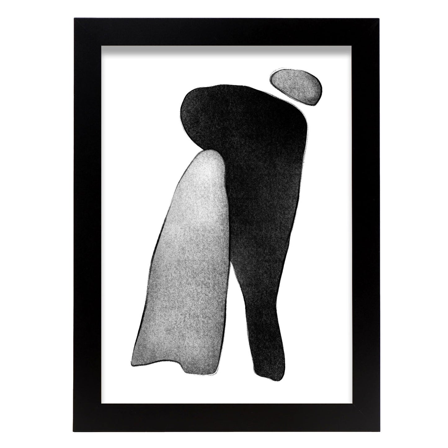 Lamina Nacnic Abstracto Piedras Negras y Grises