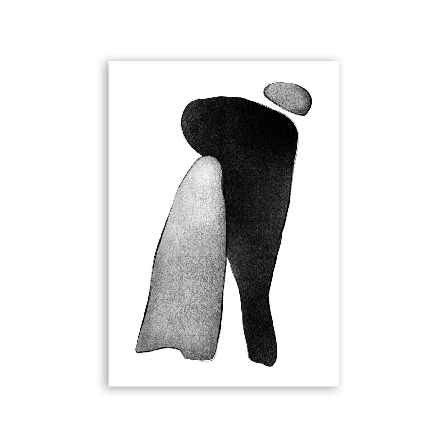 Lamina Nacnic Abstracto Piedras Negras y Grises