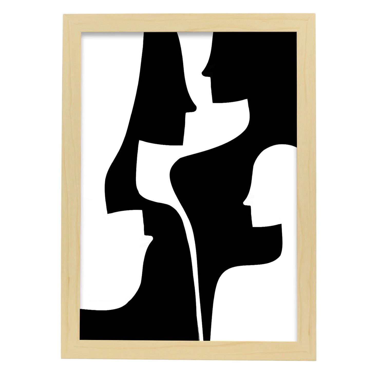 Lámina Abstracta de Silueta de Cara Nacnic