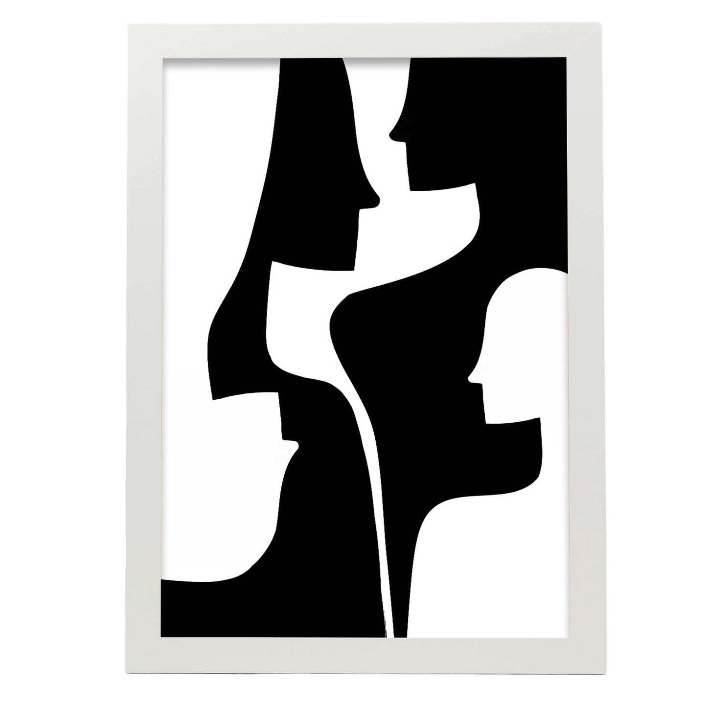 Lámina Abstracta de Silueta de Cara Nacnic
