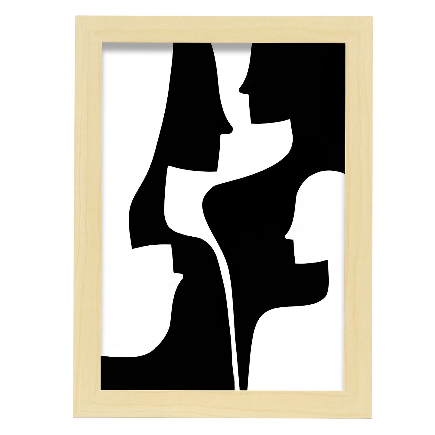 Lámina Abstracta de Silueta de Cara Nacnic