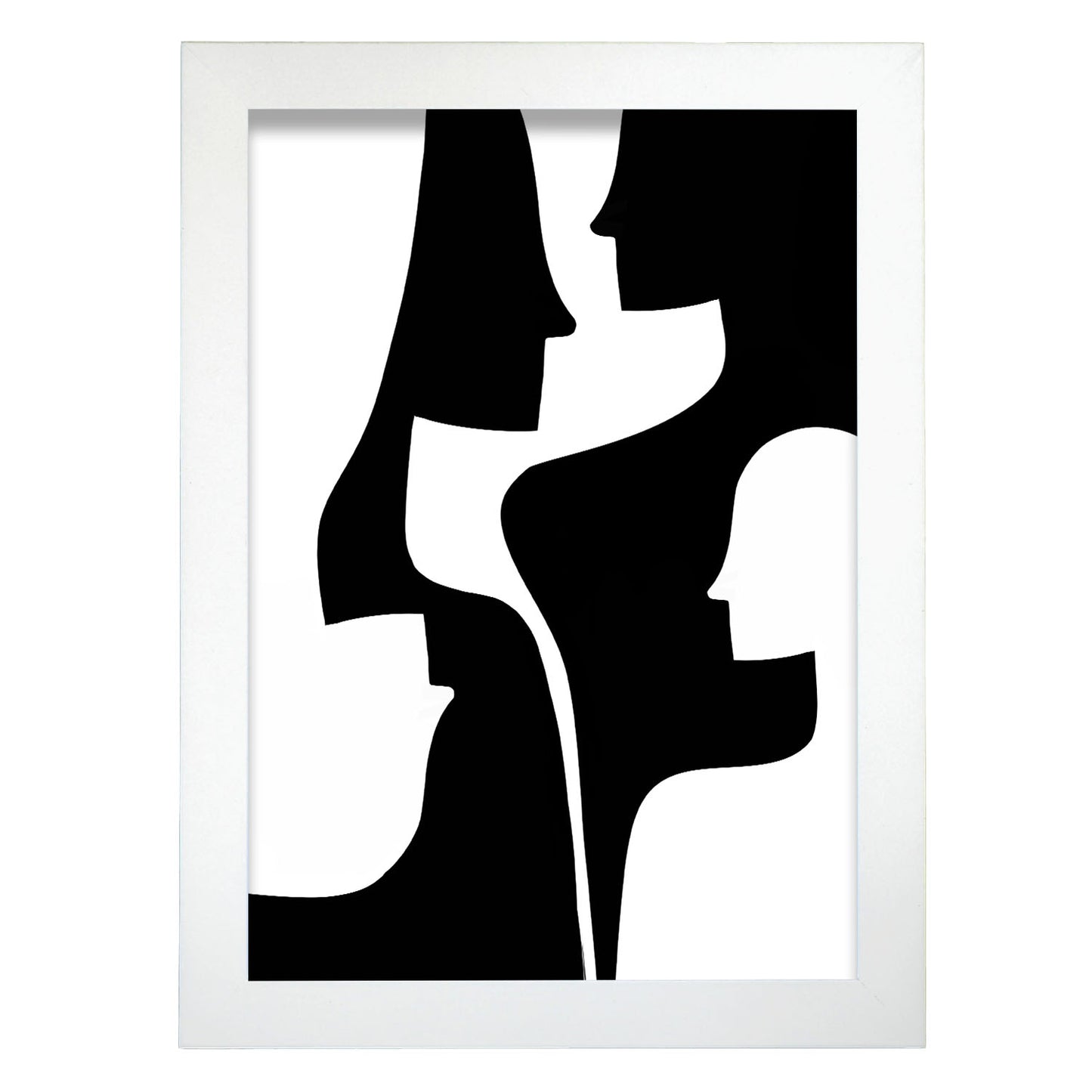 Lámina Abstracta de Silueta de Cara Nacnic