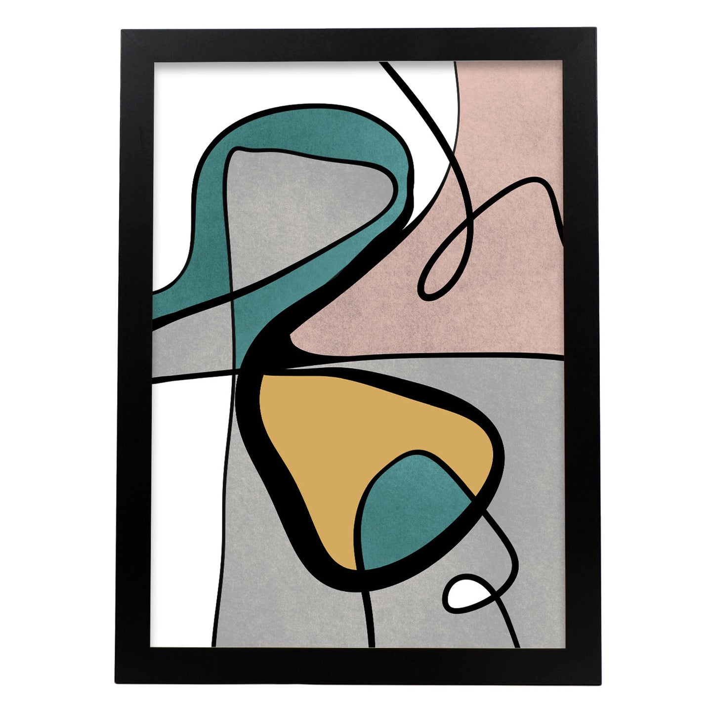Lamina Abstracta Retro Nacnic Colores de Moda