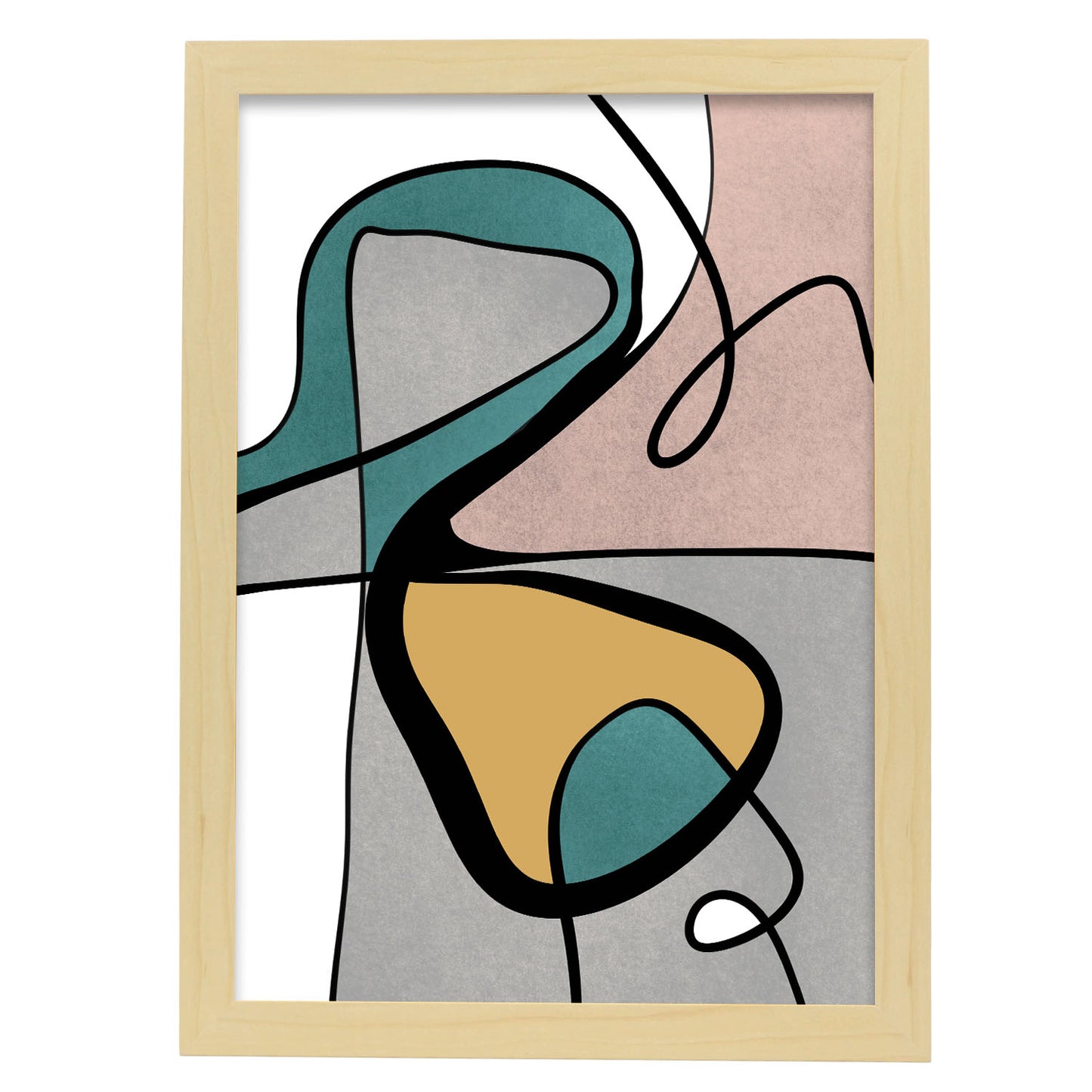 Lamina Abstracta Retro Nacnic Colores de Moda
