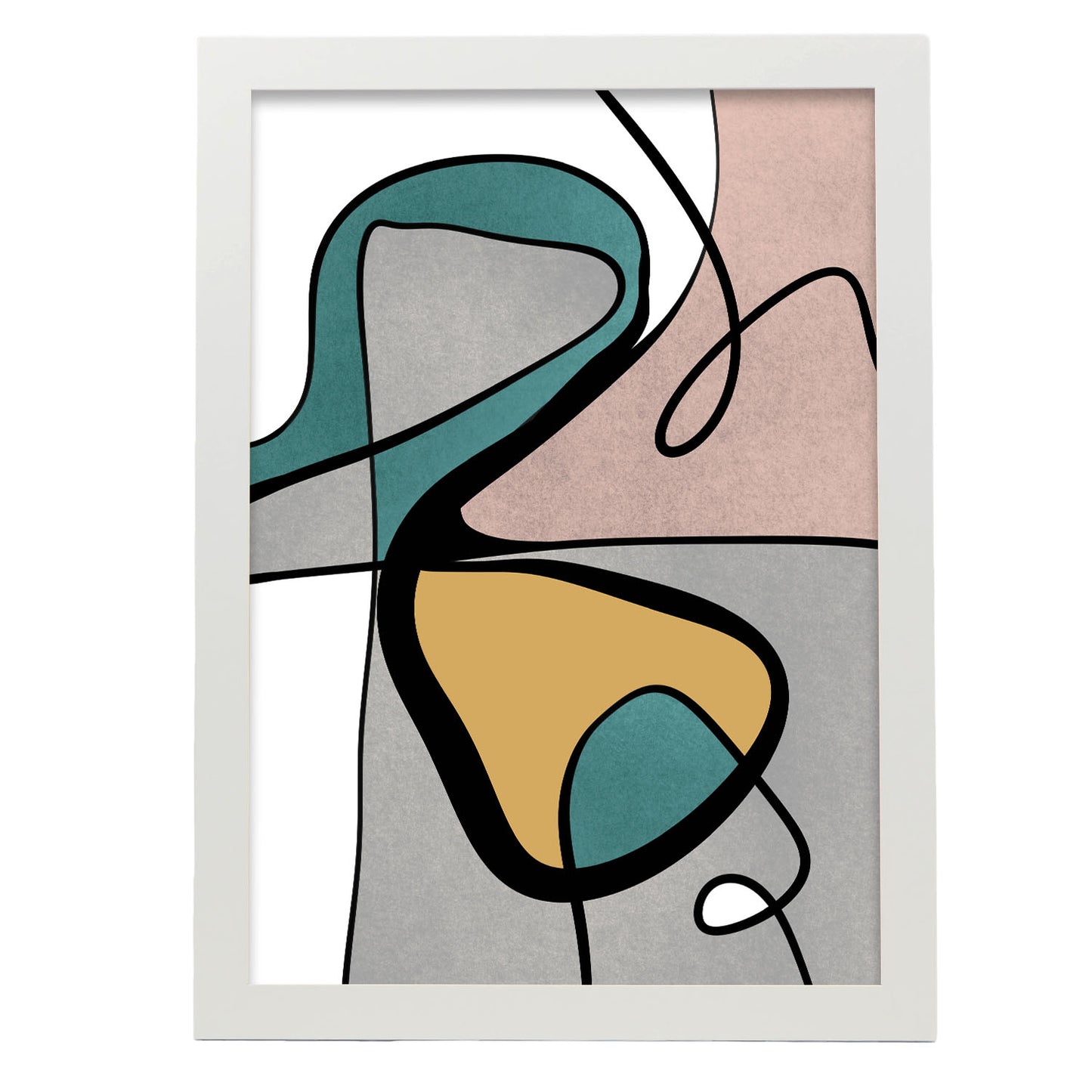 Lamina Abstracta Retro Nacnic Colores de Moda