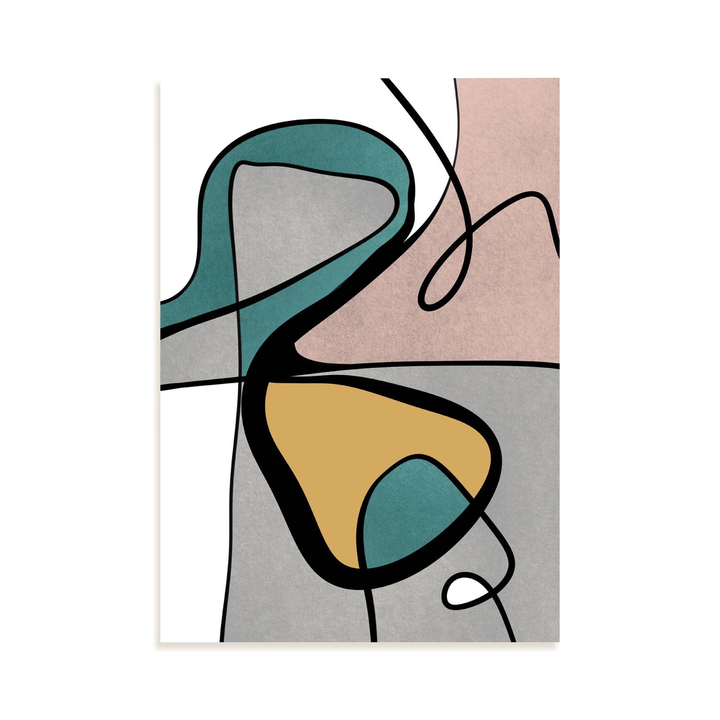 Lamina Abstracta Retro Nacnic Colores de Moda