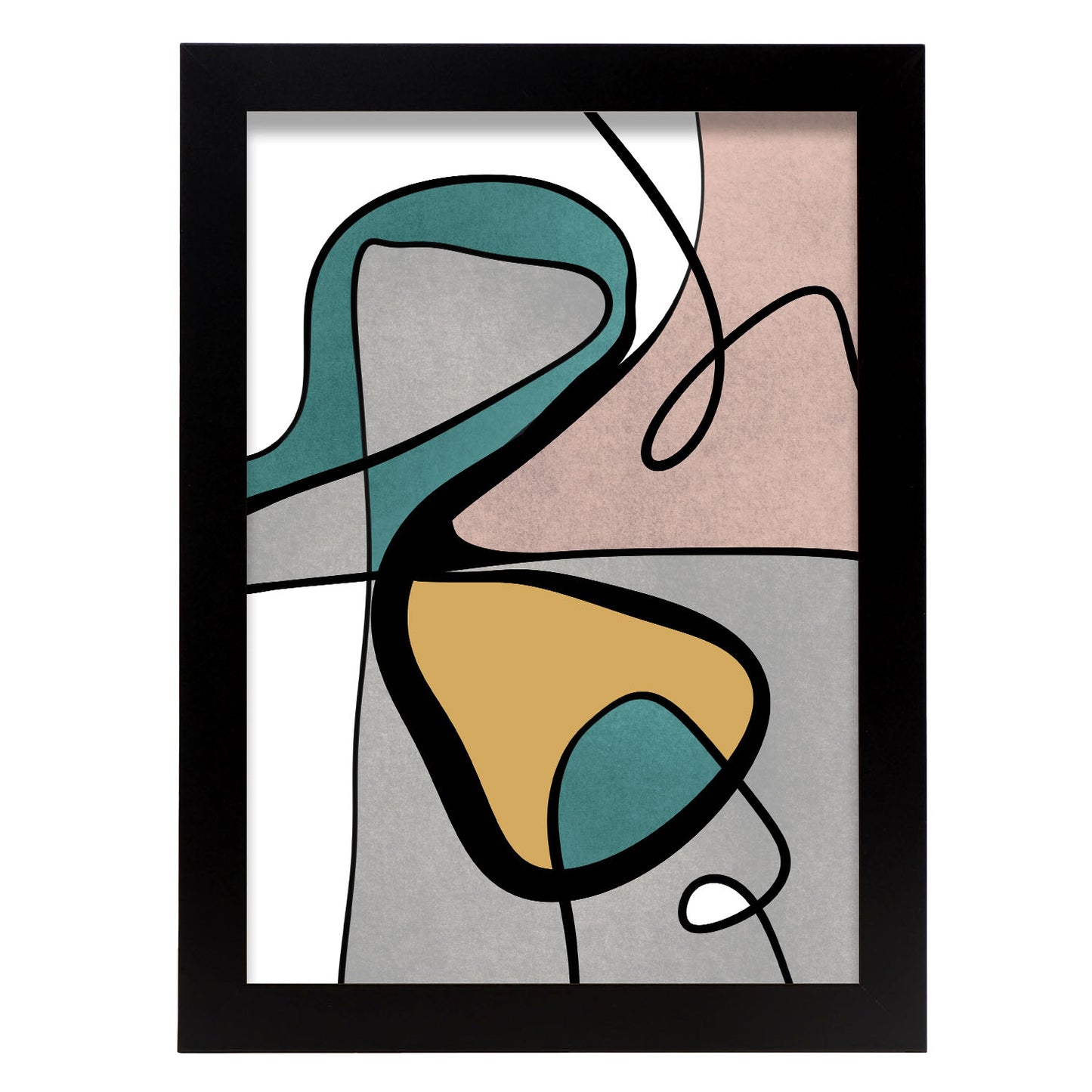 Lamina Abstracta Retro Nacnic Colores de Moda