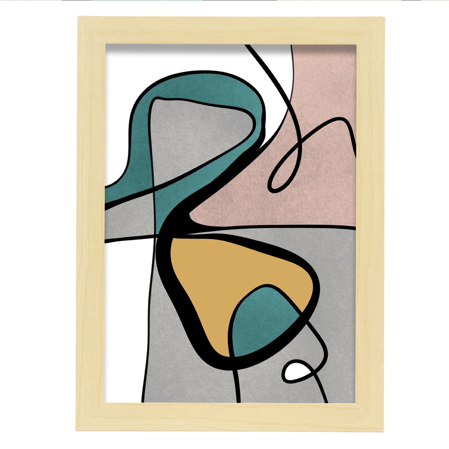 Lamina Abstracta Retro Nacnic Colores de Moda