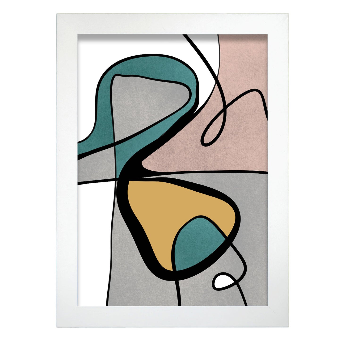 Lamina Abstracta Retro Nacnic Colores de Moda