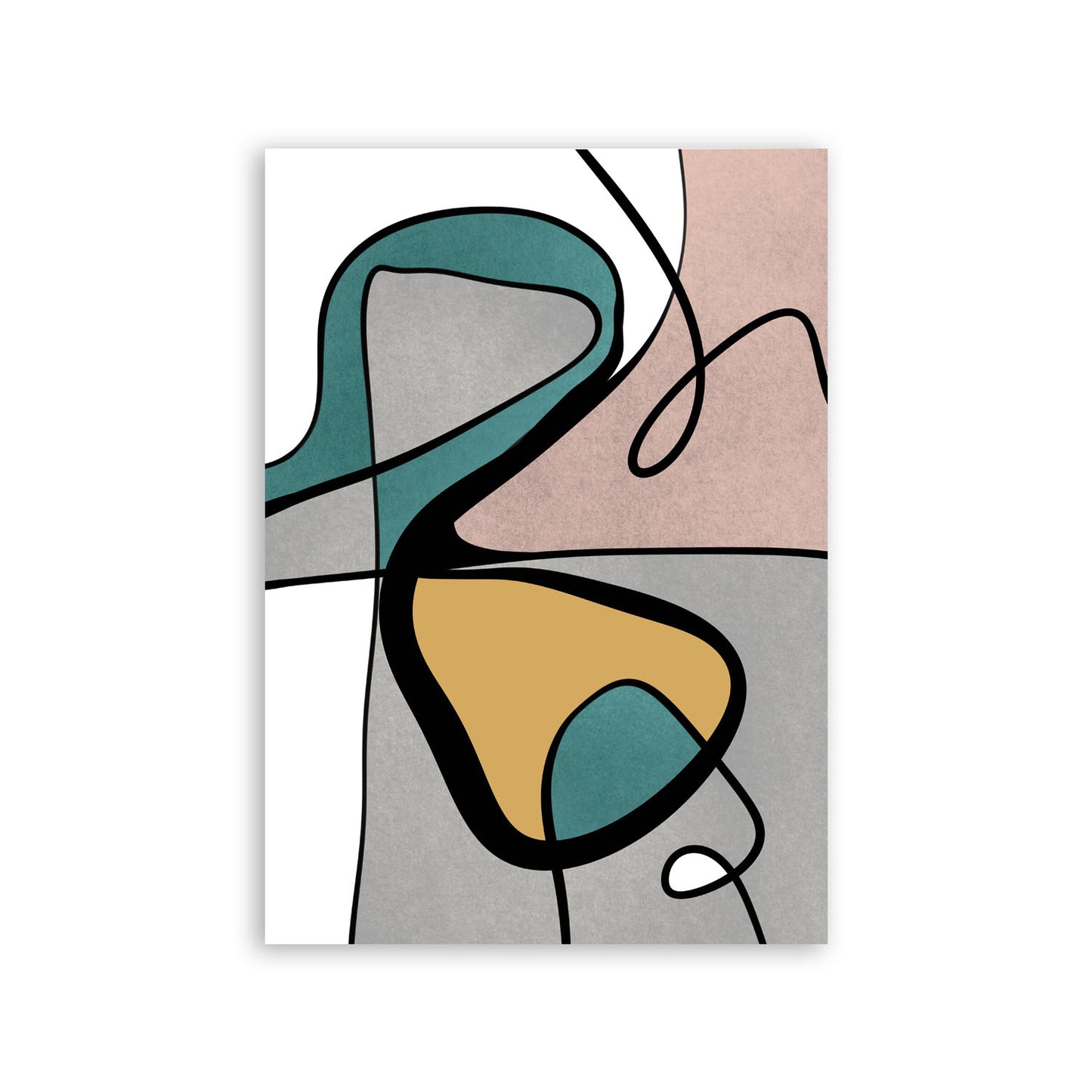 Lamina Abstracta Retro Nacnic Colores de Moda