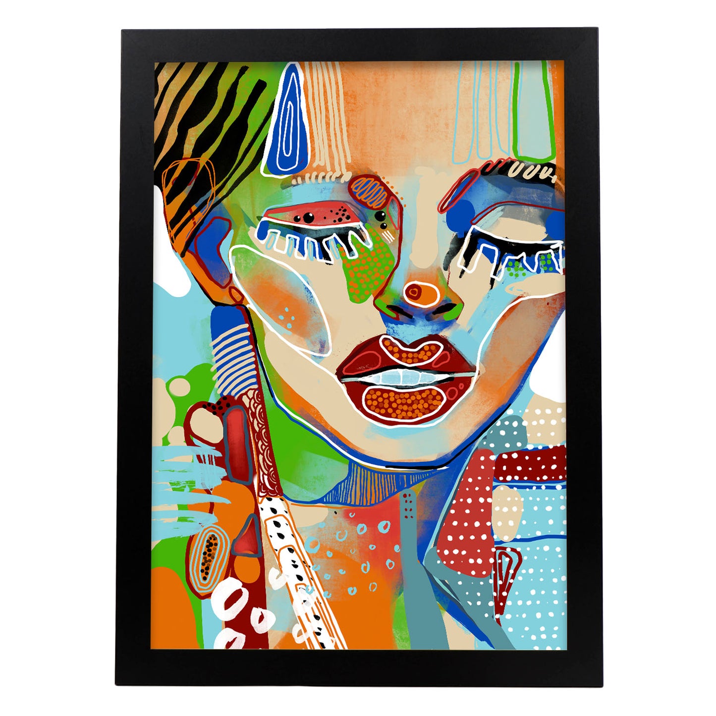 Lámina de Arte de Cara Llamativa Nacnic
