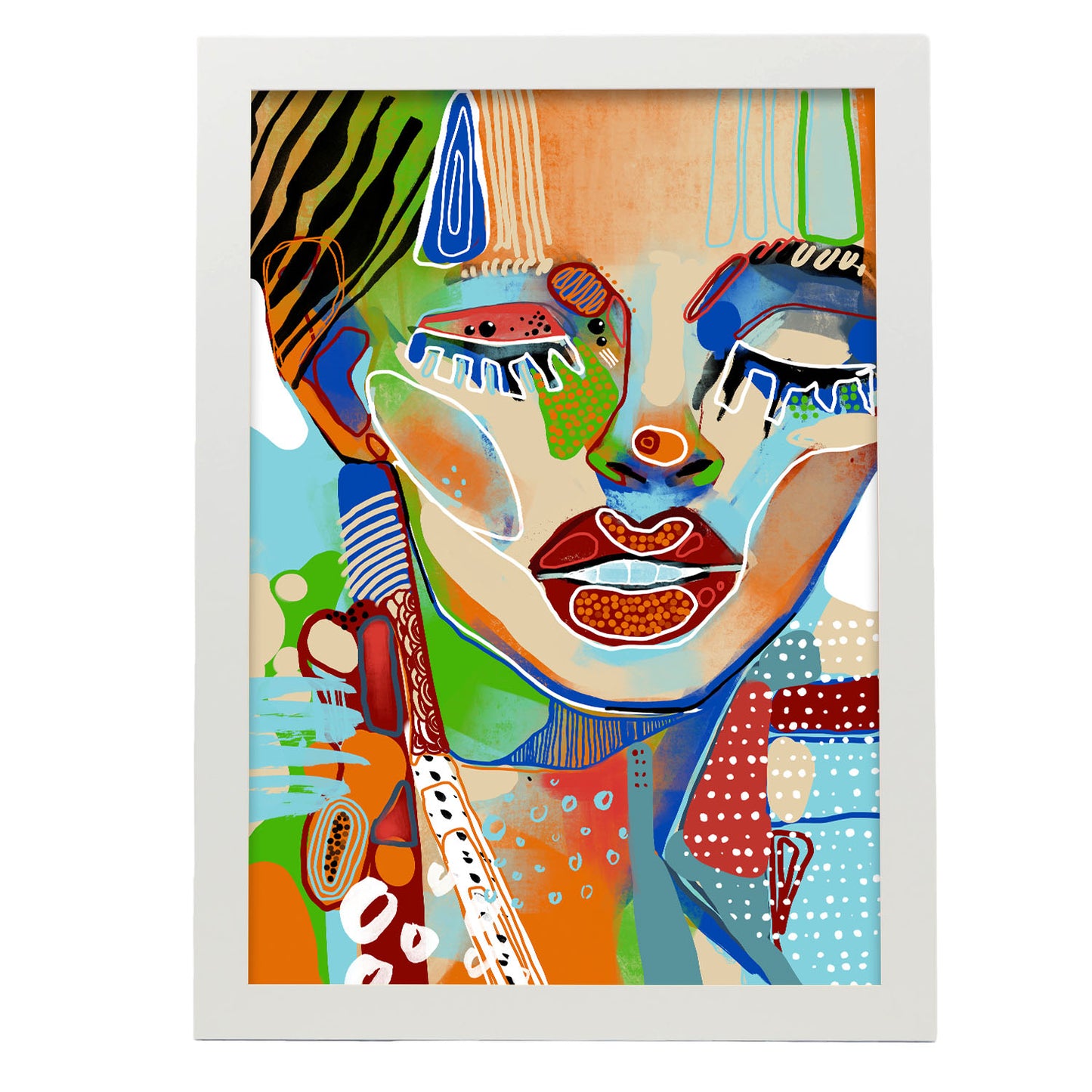 Lámina de Arte de Cara Llamativa Nacnic