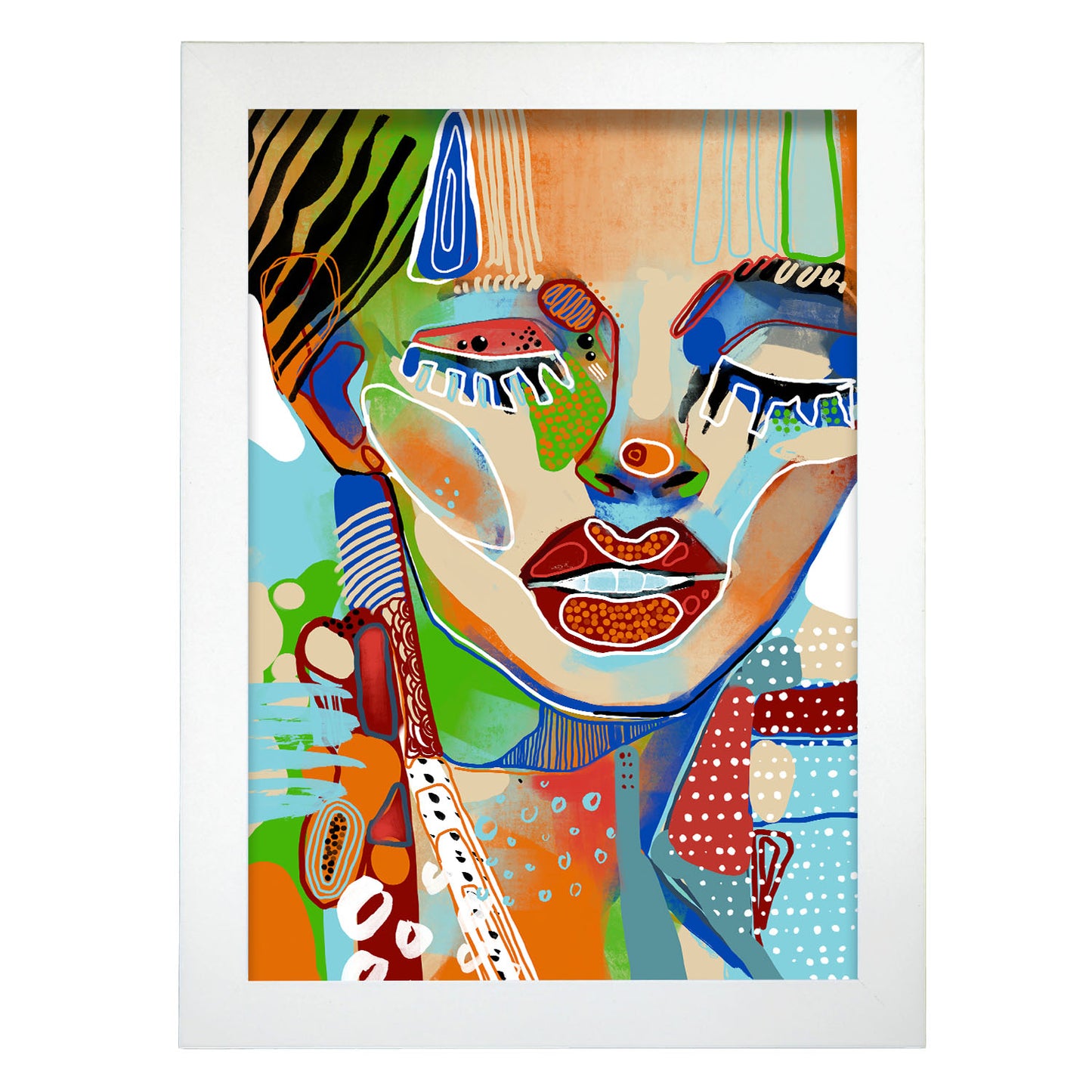 Lámina de Arte de Cara Llamativa Nacnic
