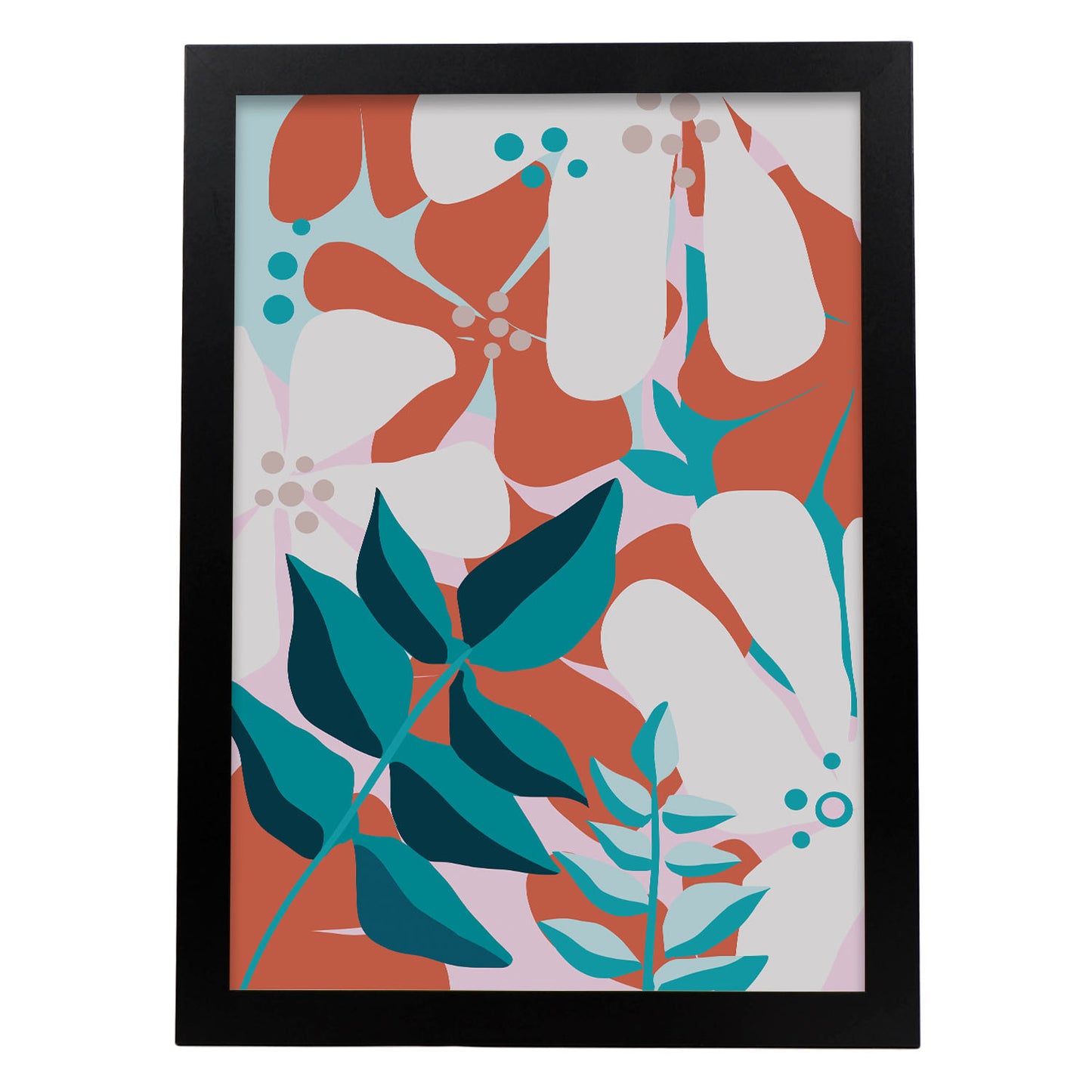 Lámina Nacnic Arte Floral Fino con Flores Surtidas