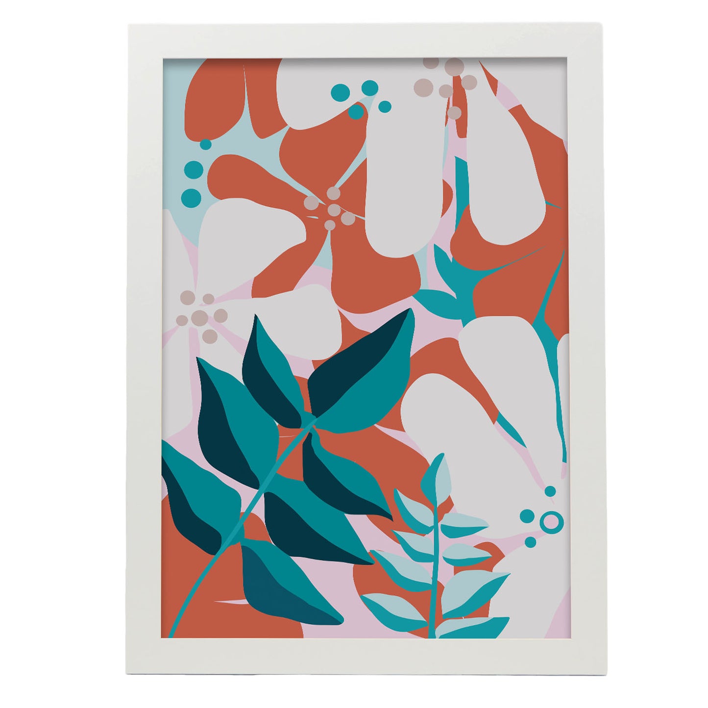 Lámina Nacnic Arte Floral Fino con Flores Surtidas