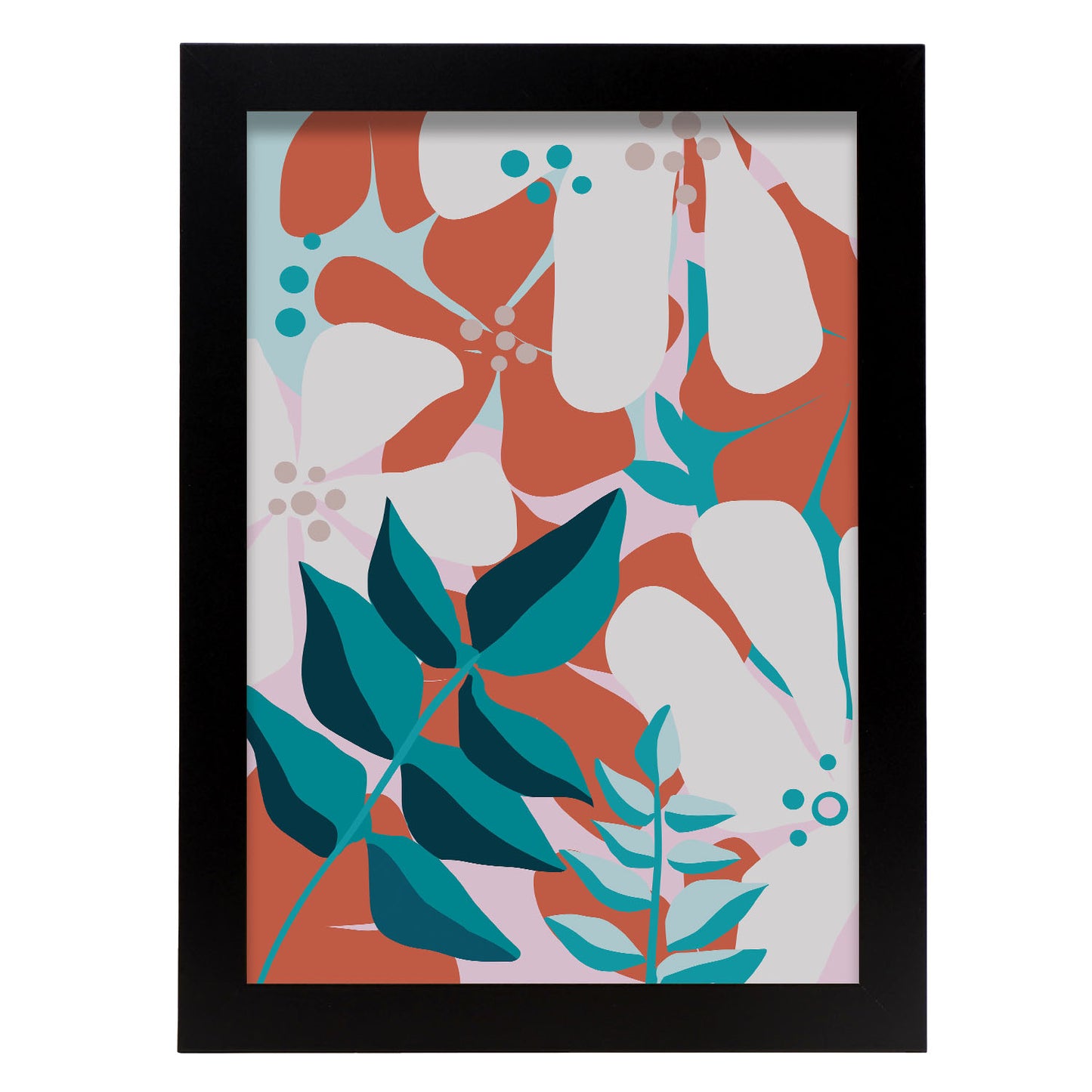 Lámina Nacnic Arte Floral Fino con Flores Surtidas