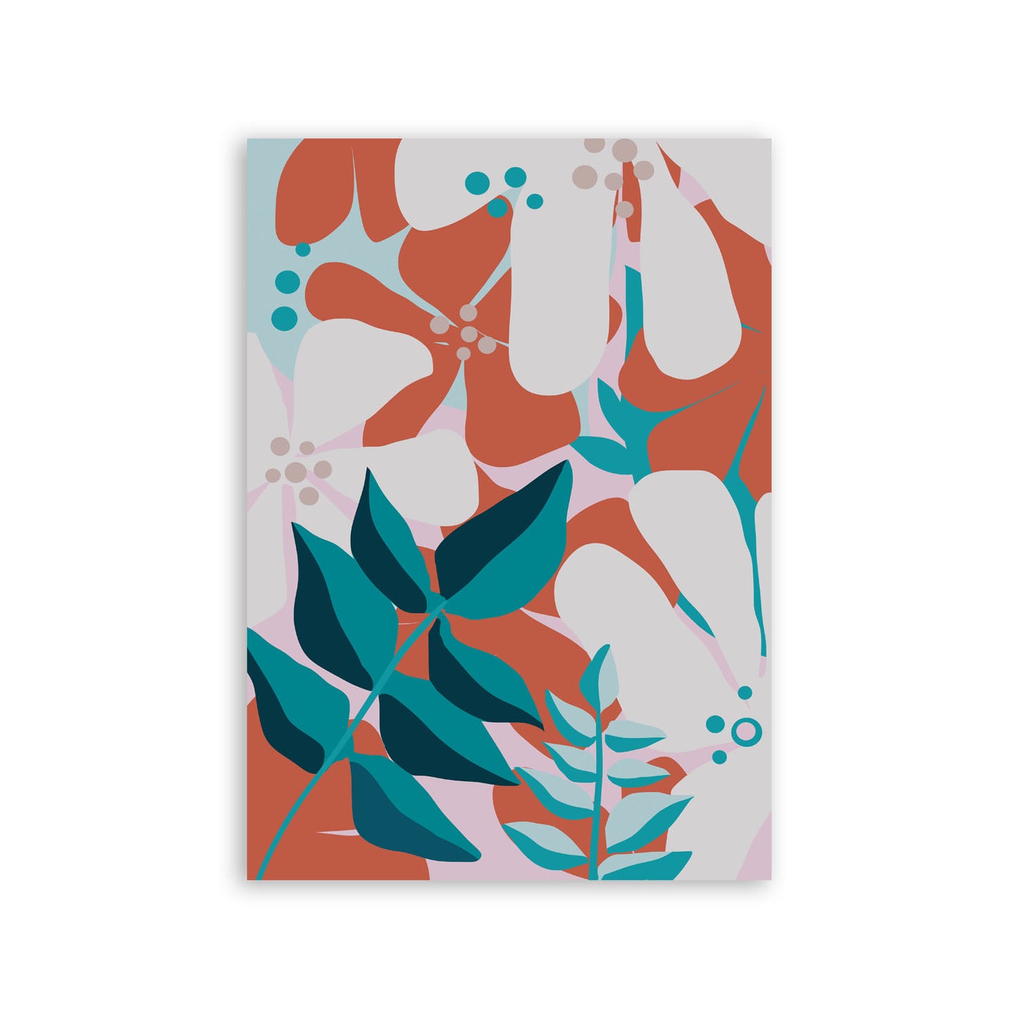 Lámina Nacnic Arte Floral Fino con Flores Surtidas