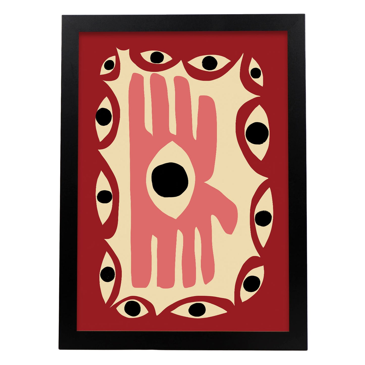 Lamina Nacnic Diseño de Ojos Centrado en Abstracto