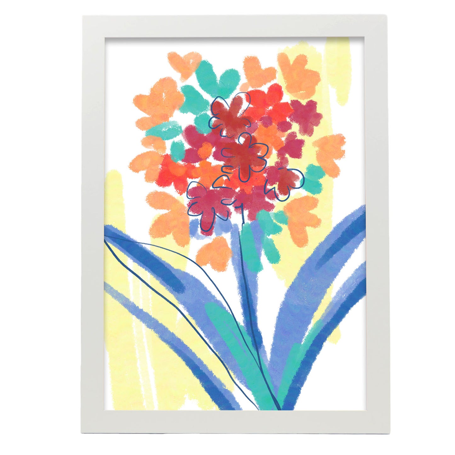 Nacnic Lámina de Arte de Amapola en Flores Surtidas
