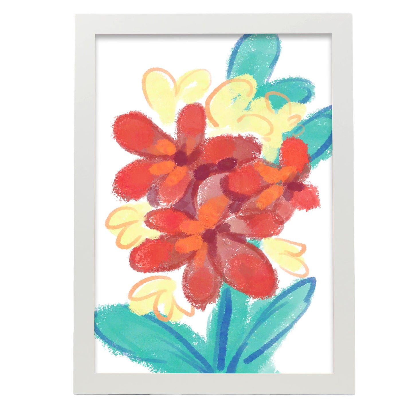 Nacnic Lámina de Arte de Dahlia en Flores Surtidas