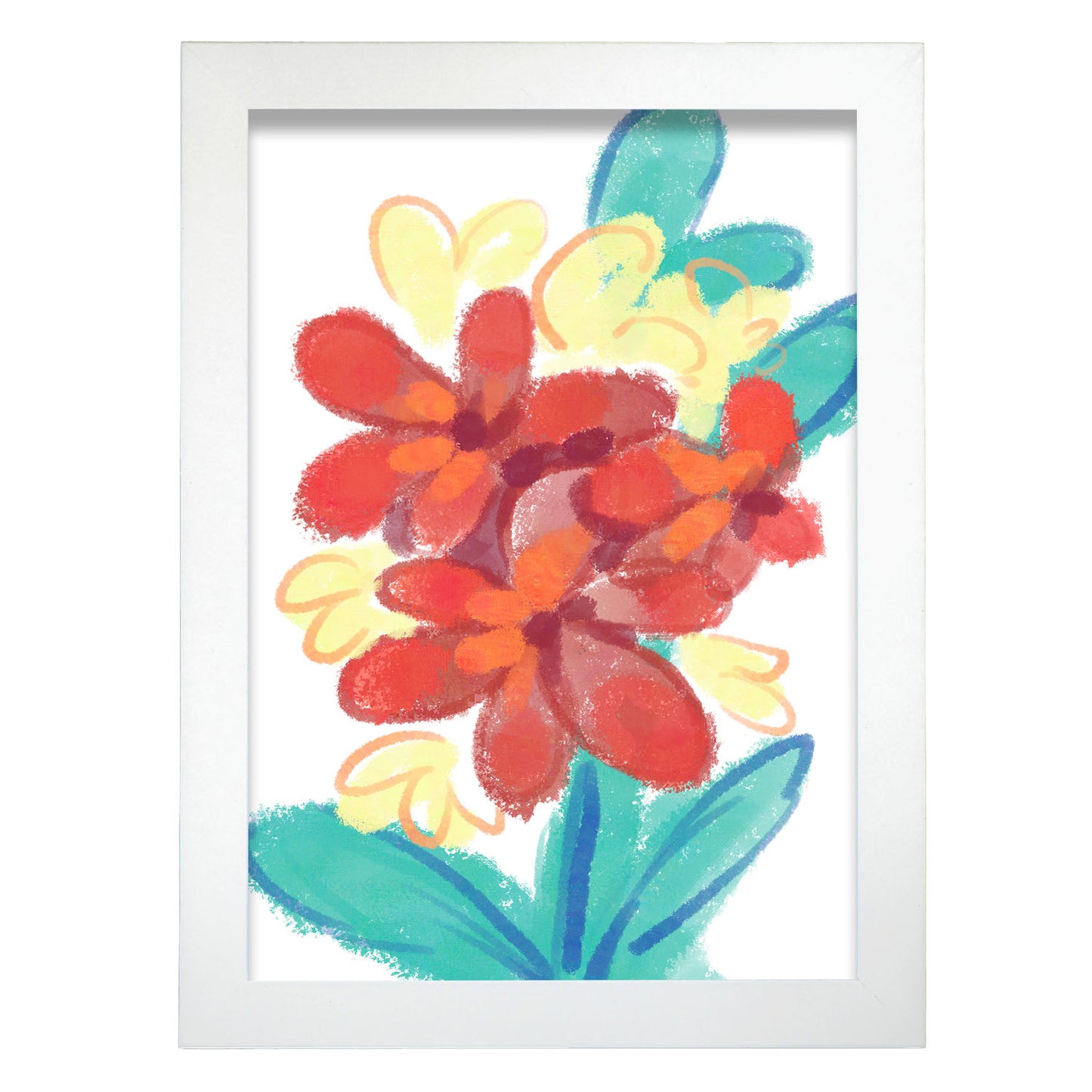 Nacnic Lámina de Arte de Dahlia en Flores Surtidas